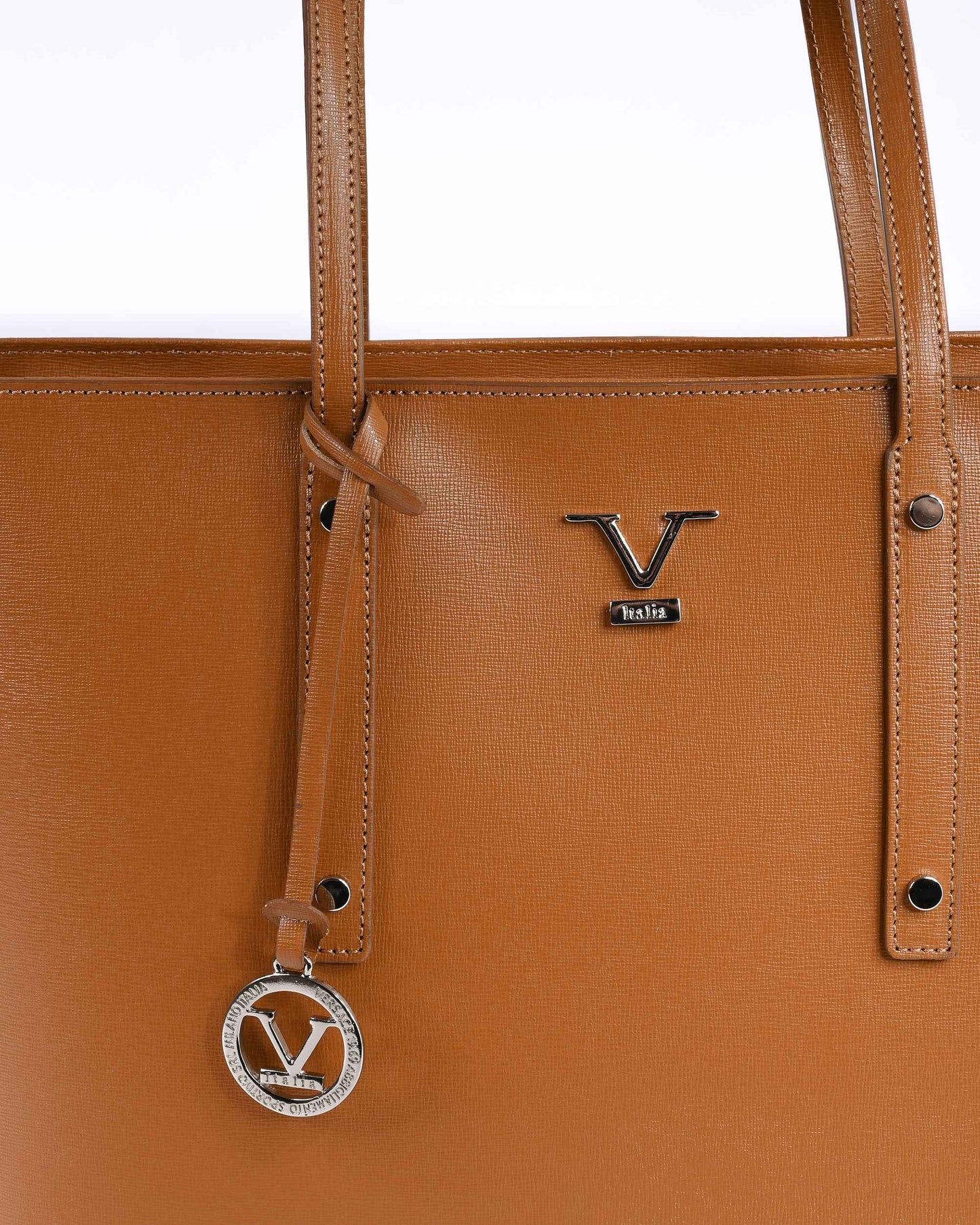 V Italia Womens Handbag CB1070 SAFFIANO CUOIO