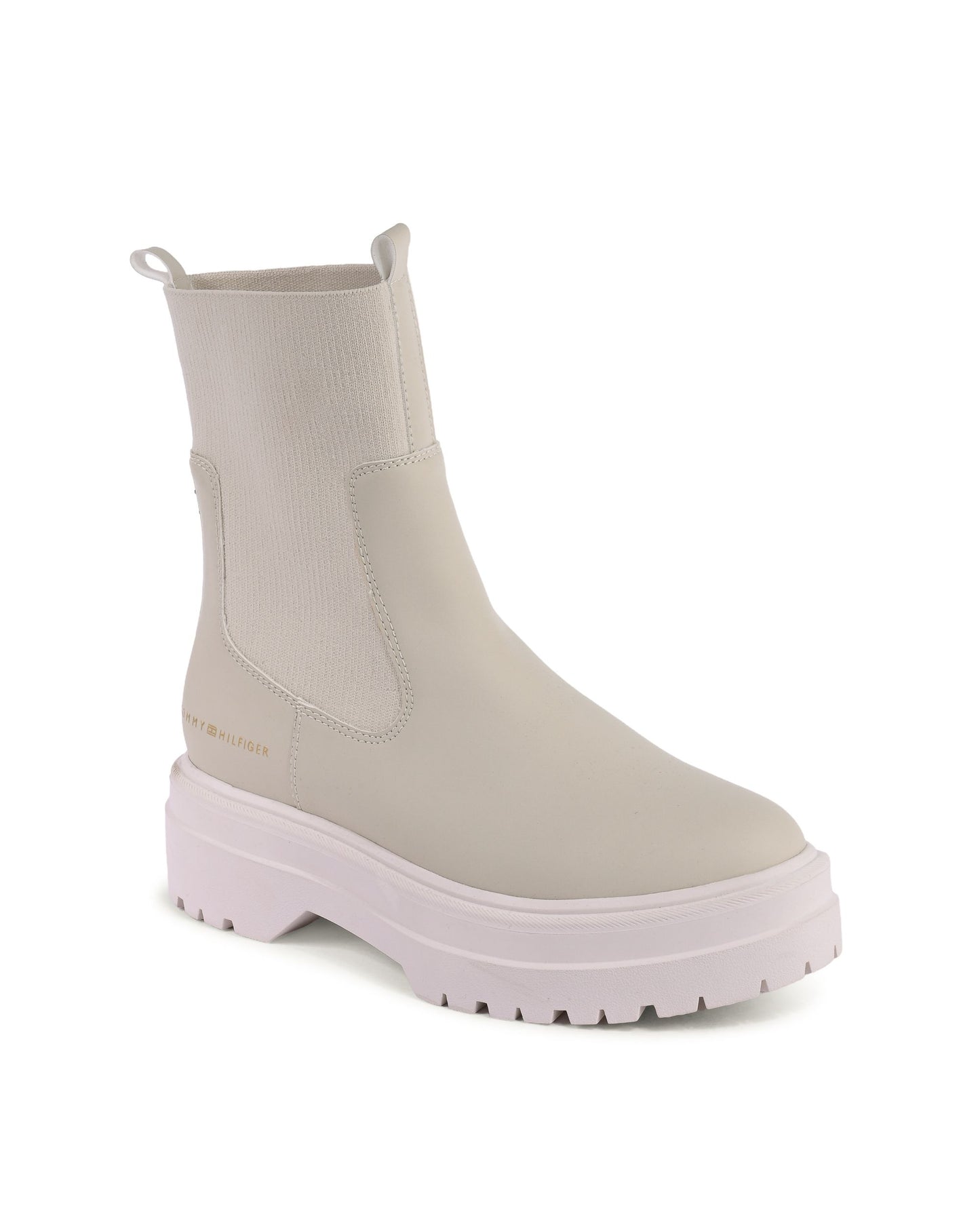 Tommy Hilfiger Womens Ankle Boot Beige FW0FW07226ACI