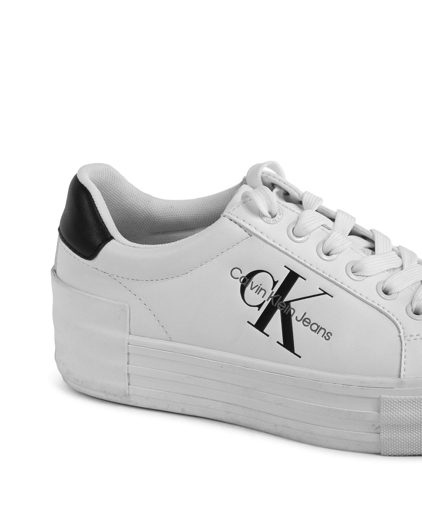 Calvin Klein Womens Sneaker White YW0YW00821YBR
