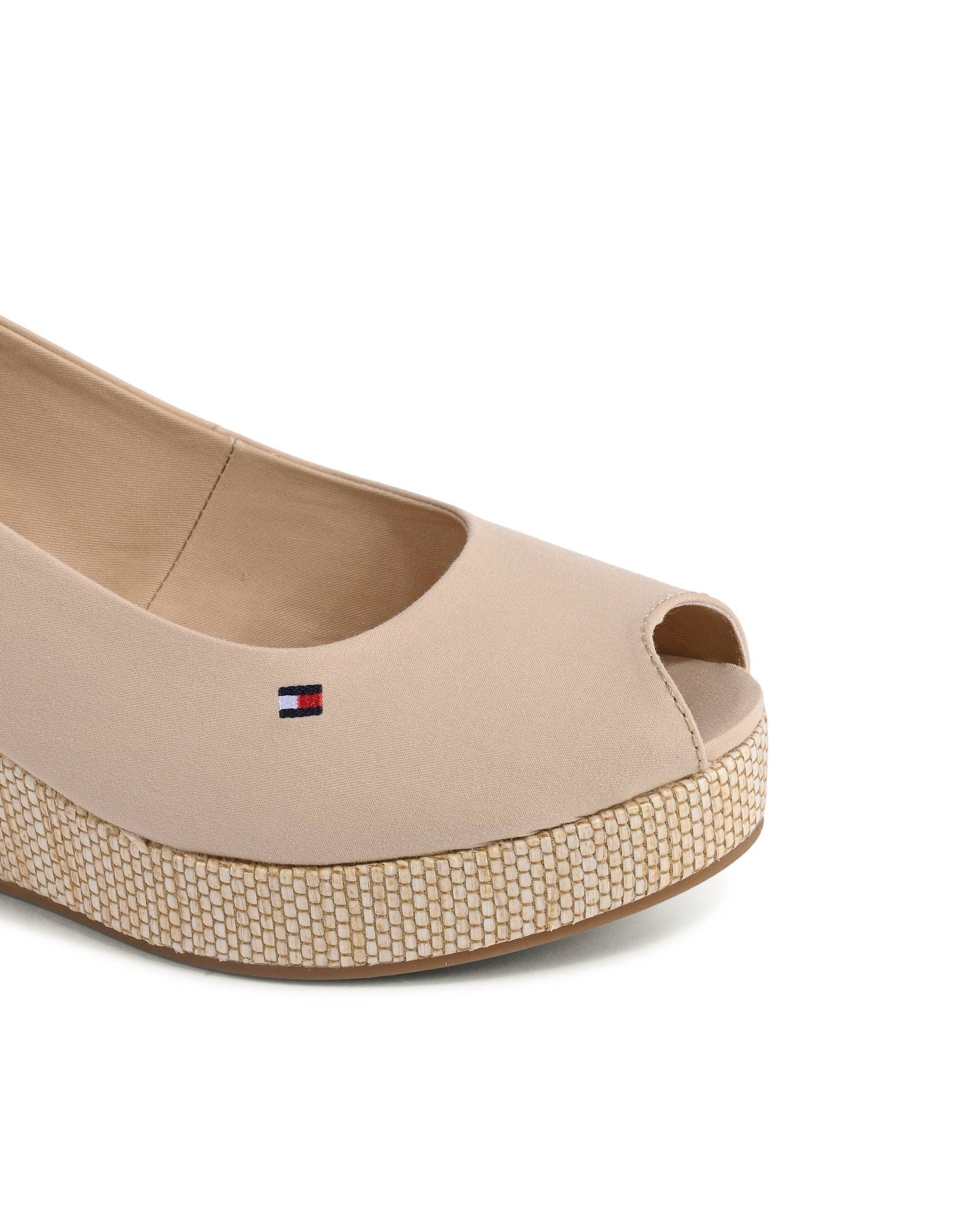 Tommy Hilfiger Womens Wedge Beige FW0FW04788ACR