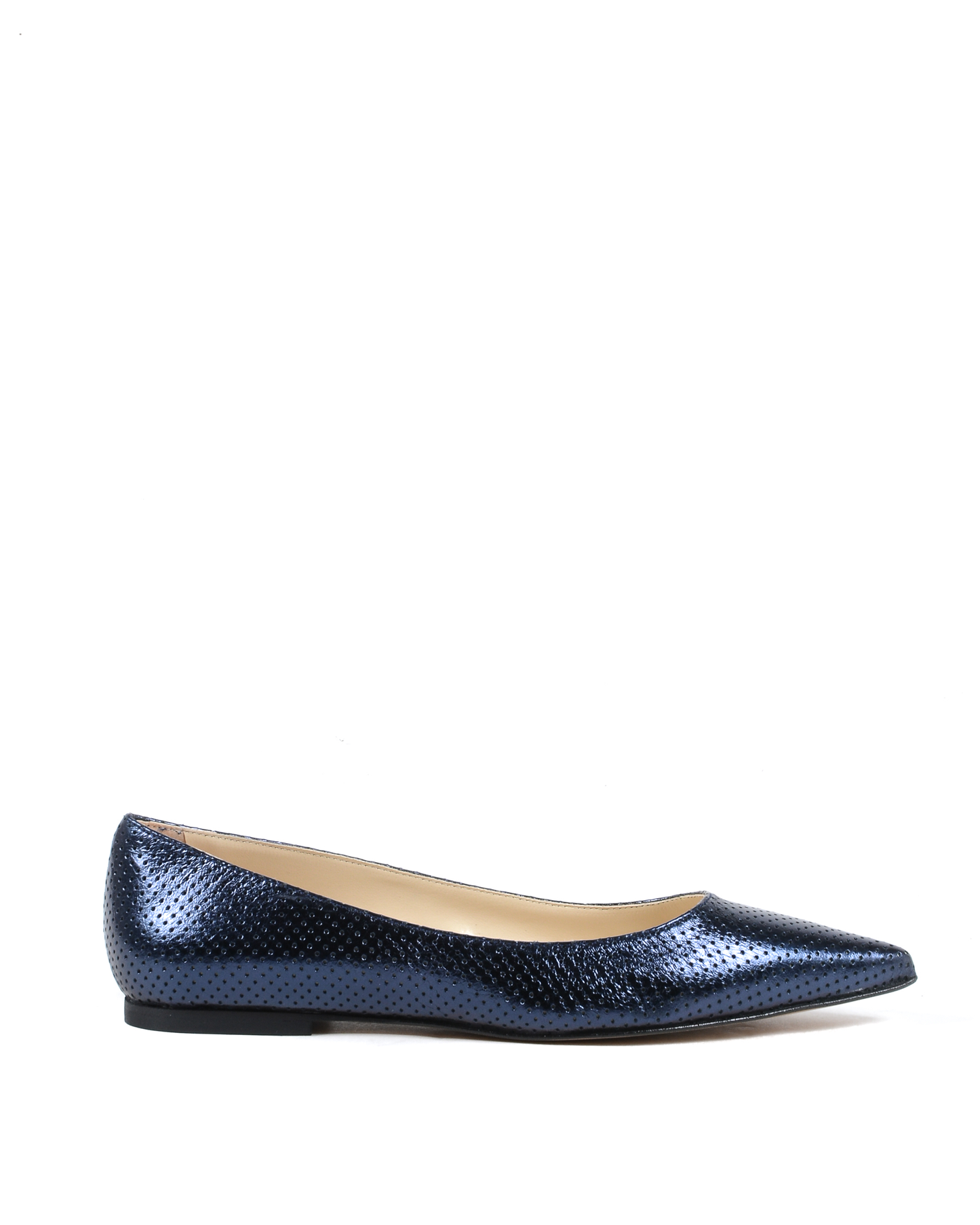 19V69 Italia Womens Ballerina Lamè Navy Blue 4747 TRAF LAM BLU SCURO