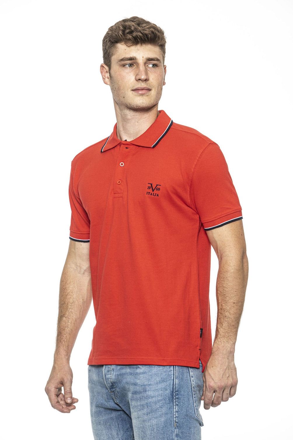 19V69 Italia Mens Polo Red COSTINA RED