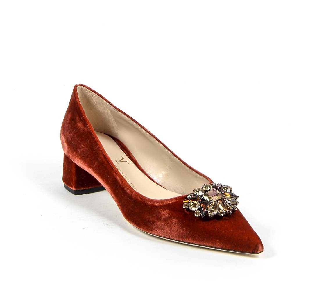 19V69 Italia Womens Pump 3110276 VELLUTO ROSSO