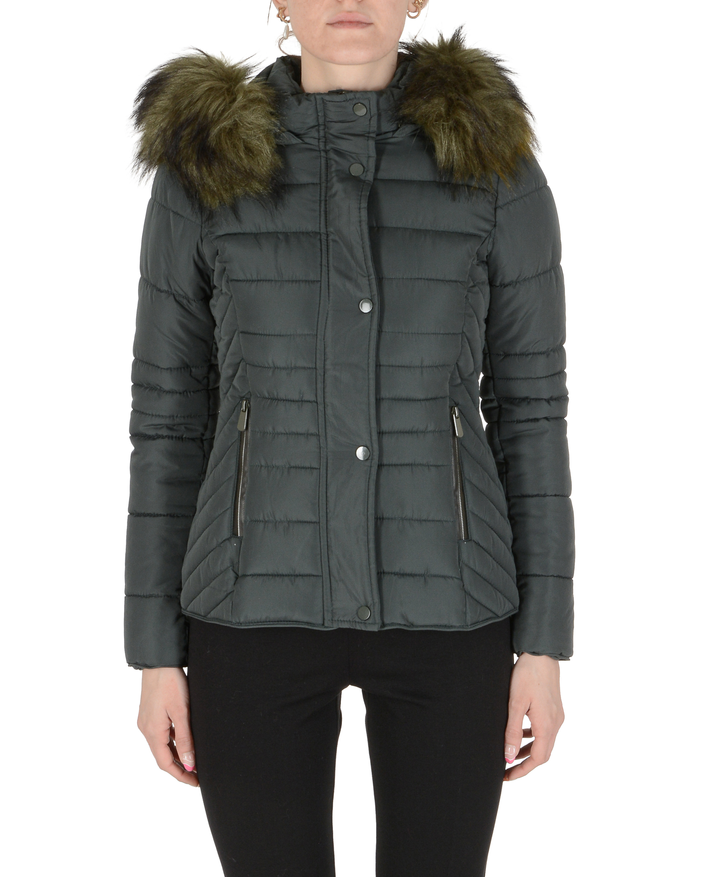 19V69 Italia Womens Jacket Dark Green VIRNA DARK GREEN