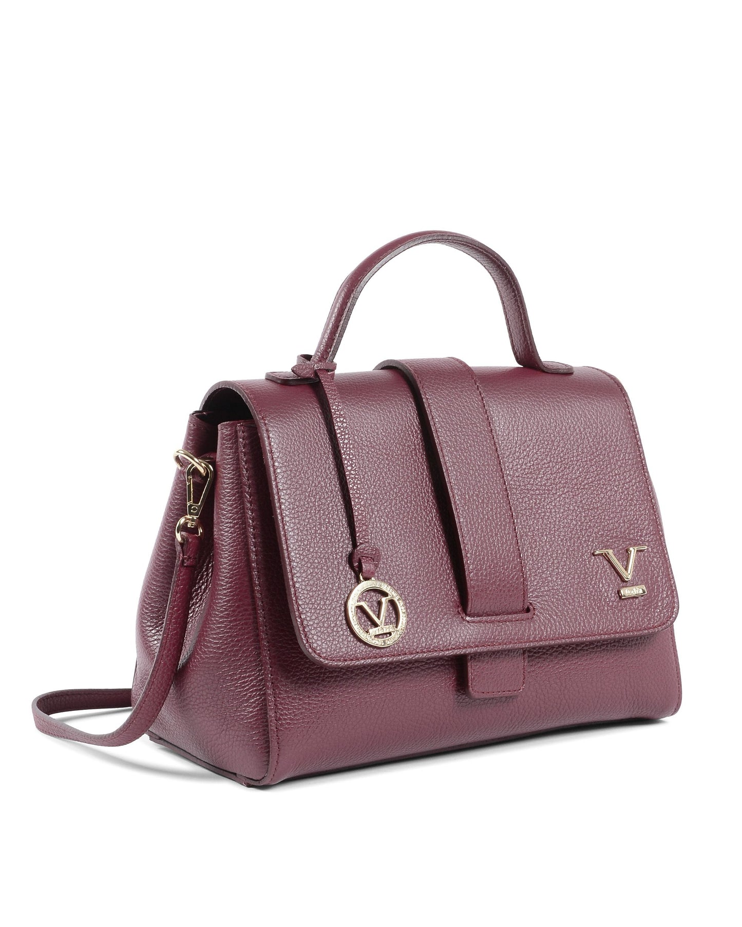 V Italia Womens Handbag Bordeaux BC10280 52 DOLLARO BORDEAUX