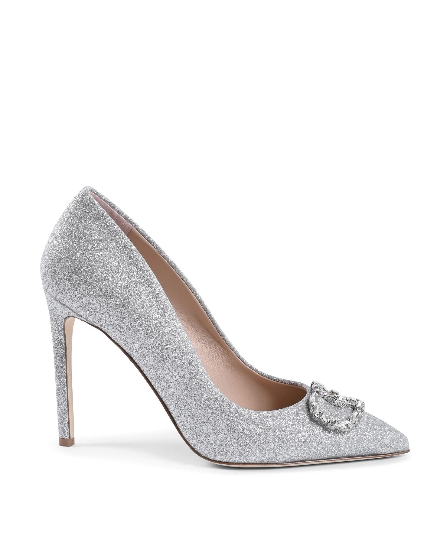 Cindarella Pump - Bright Silver