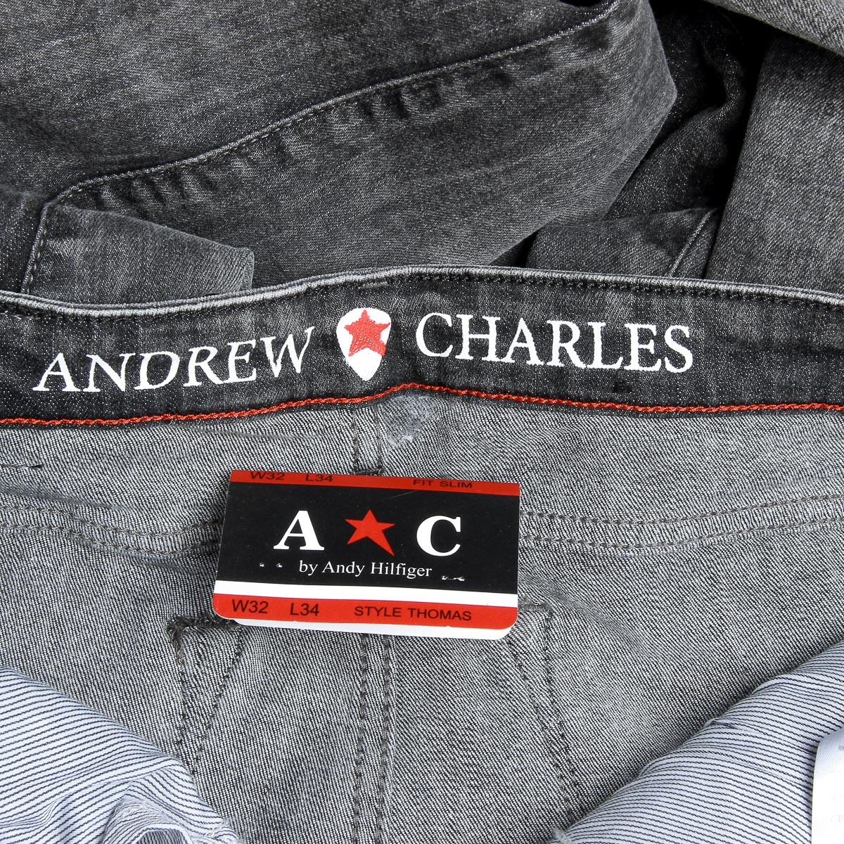 Andrew Charles Mens Jeans Dark Grey THOMAS
