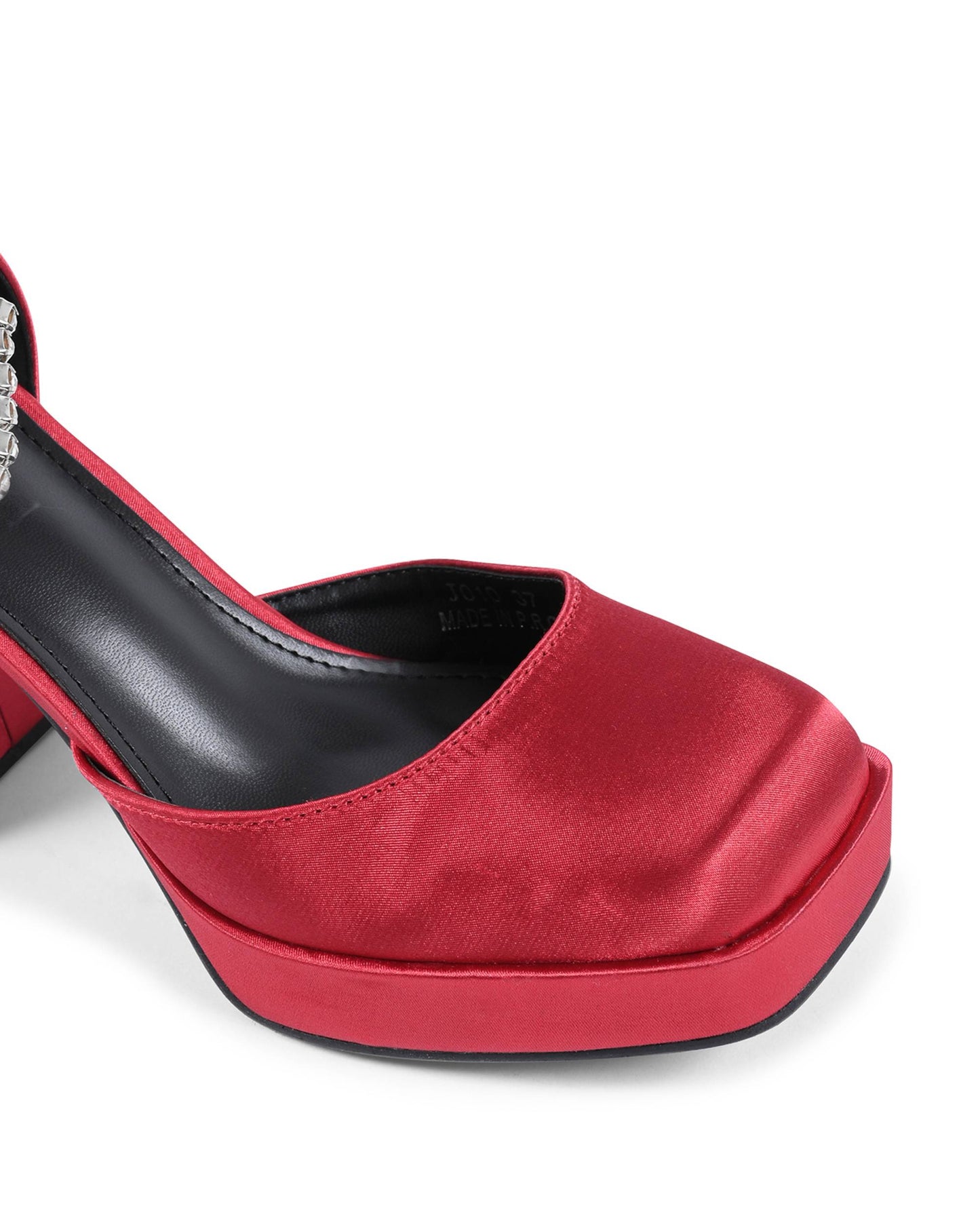 19V69 Italia Womens Ankle Strap Pump Bordeaux J010 BORDEAUX