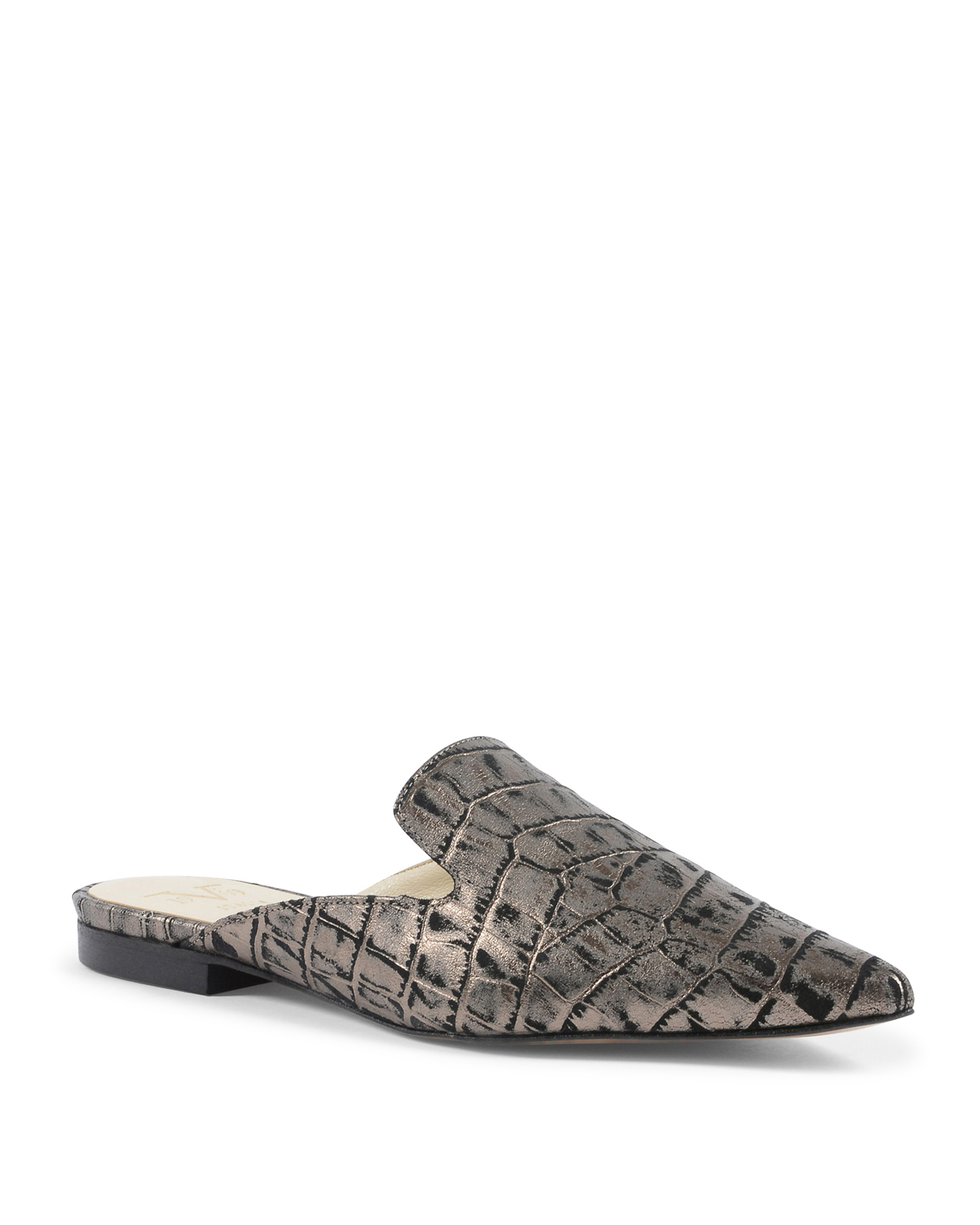 19V69 Italia Womens Slide Silver SABOT DAMITA COCCO CANNA FUCILE