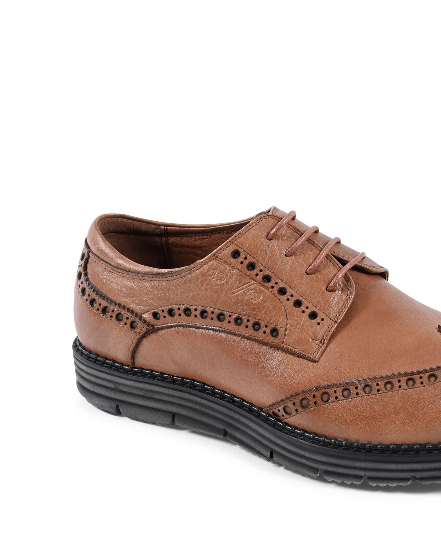 19V69 Italia Mens Lace Up Shoes Brown YO W3074-3 TABACCO