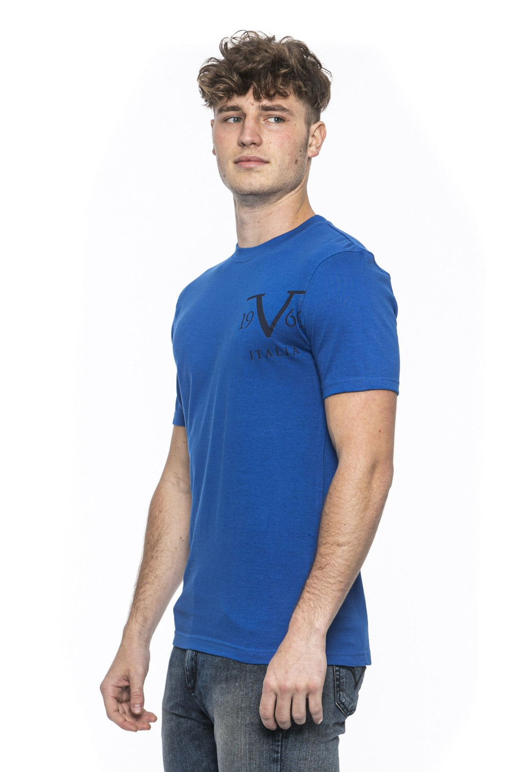 19V69 Italia Mens T-Shirt Blue MIKE ROYAL BLUE