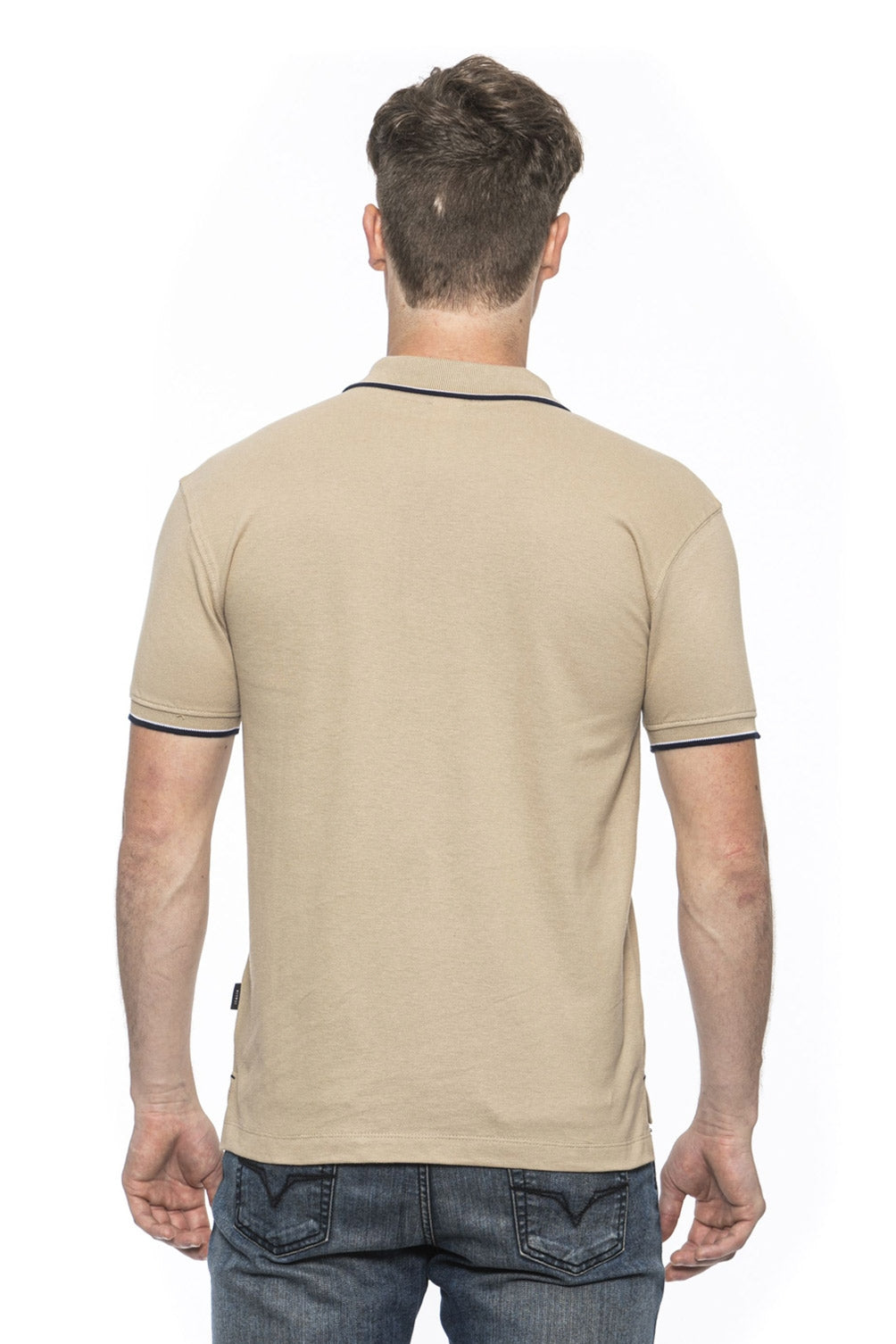19V69 Italia Mens Polo Beige COSTINA BEIGE