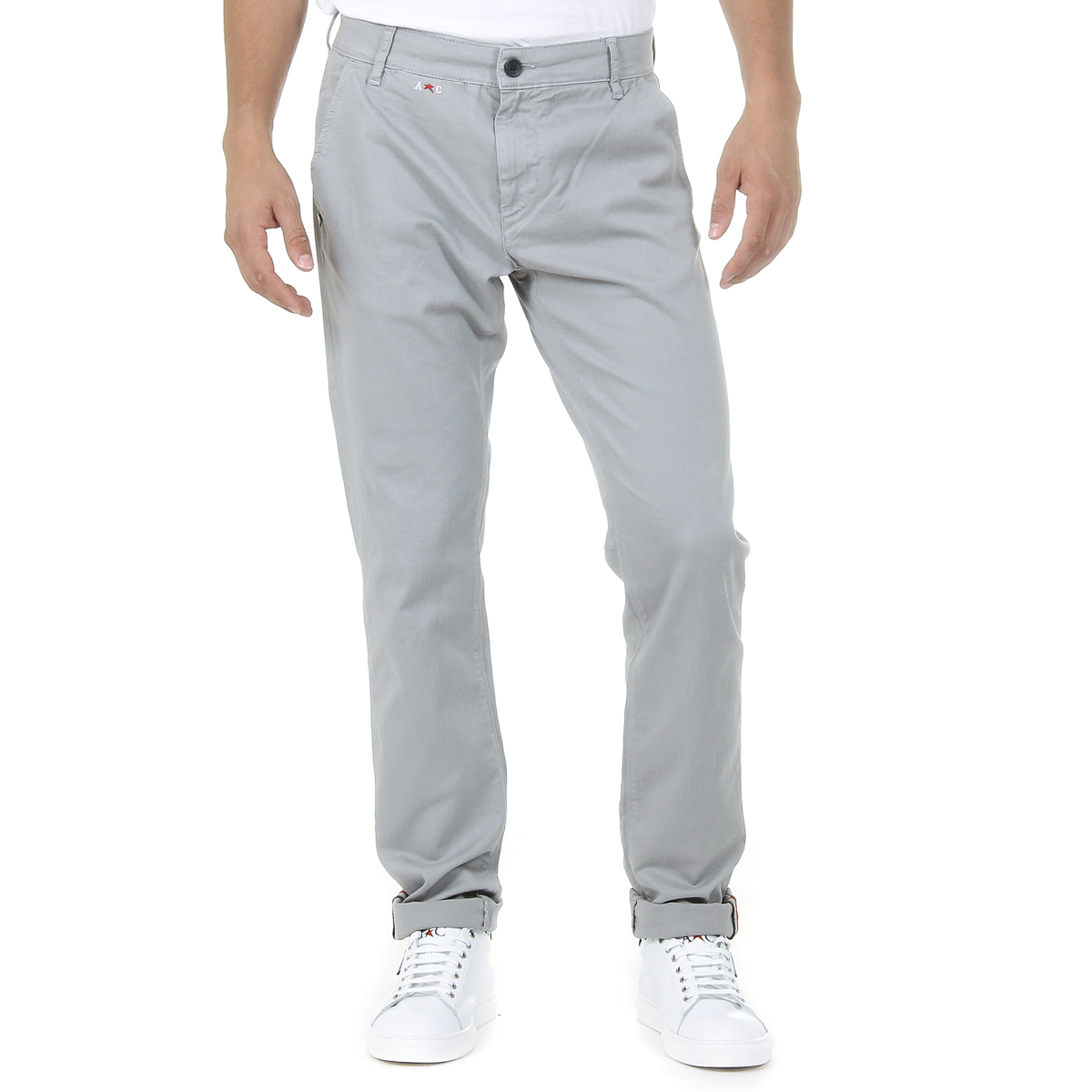 Andrew Charles Mens Pants Light Grey AMARA