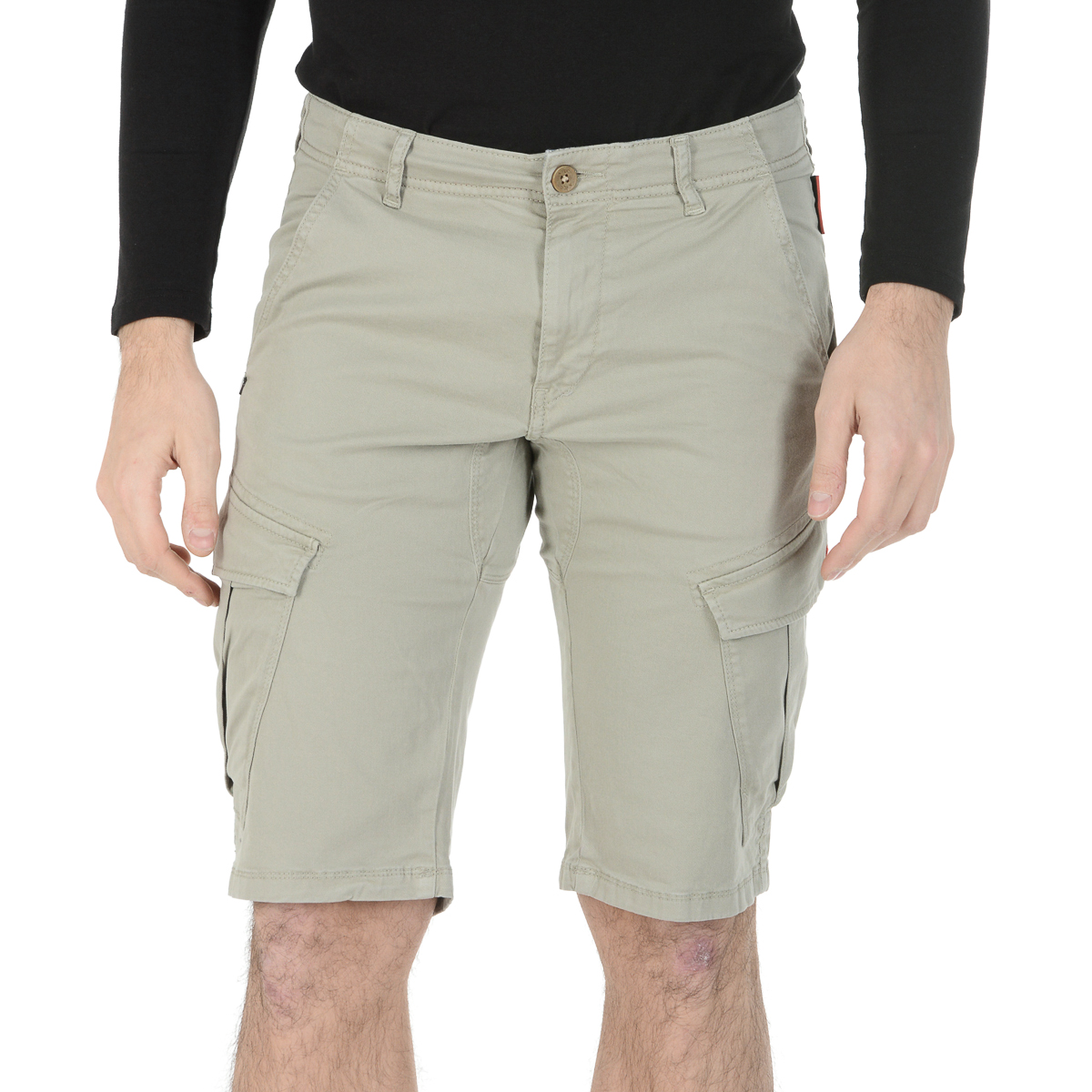 Andrew Charles Mens Shorts Taupe JAKO