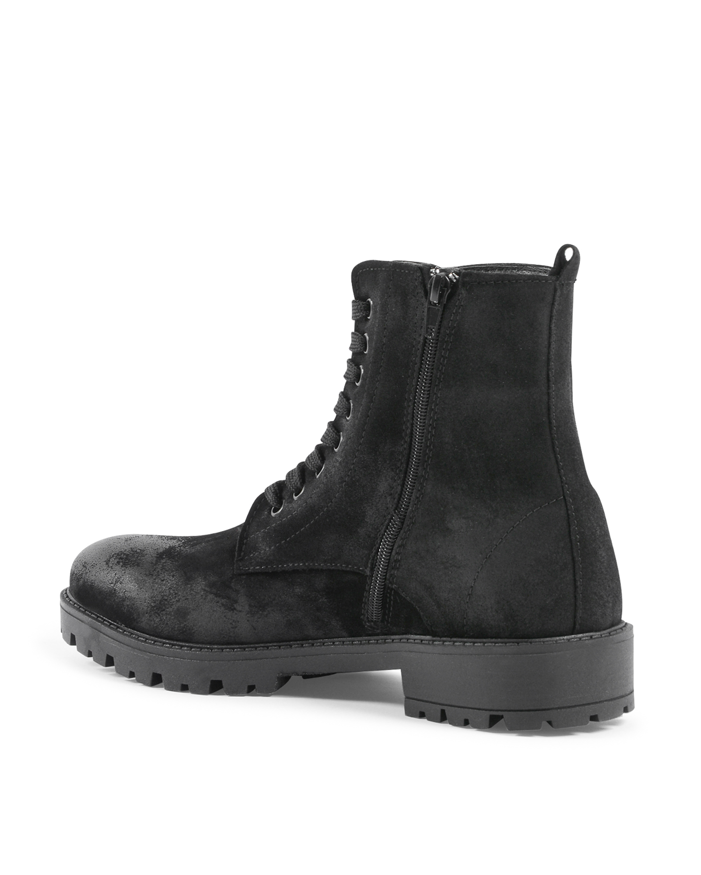 19V69 Italia Mens Ankle Boot Black 1831 CAMOSCIO NERO