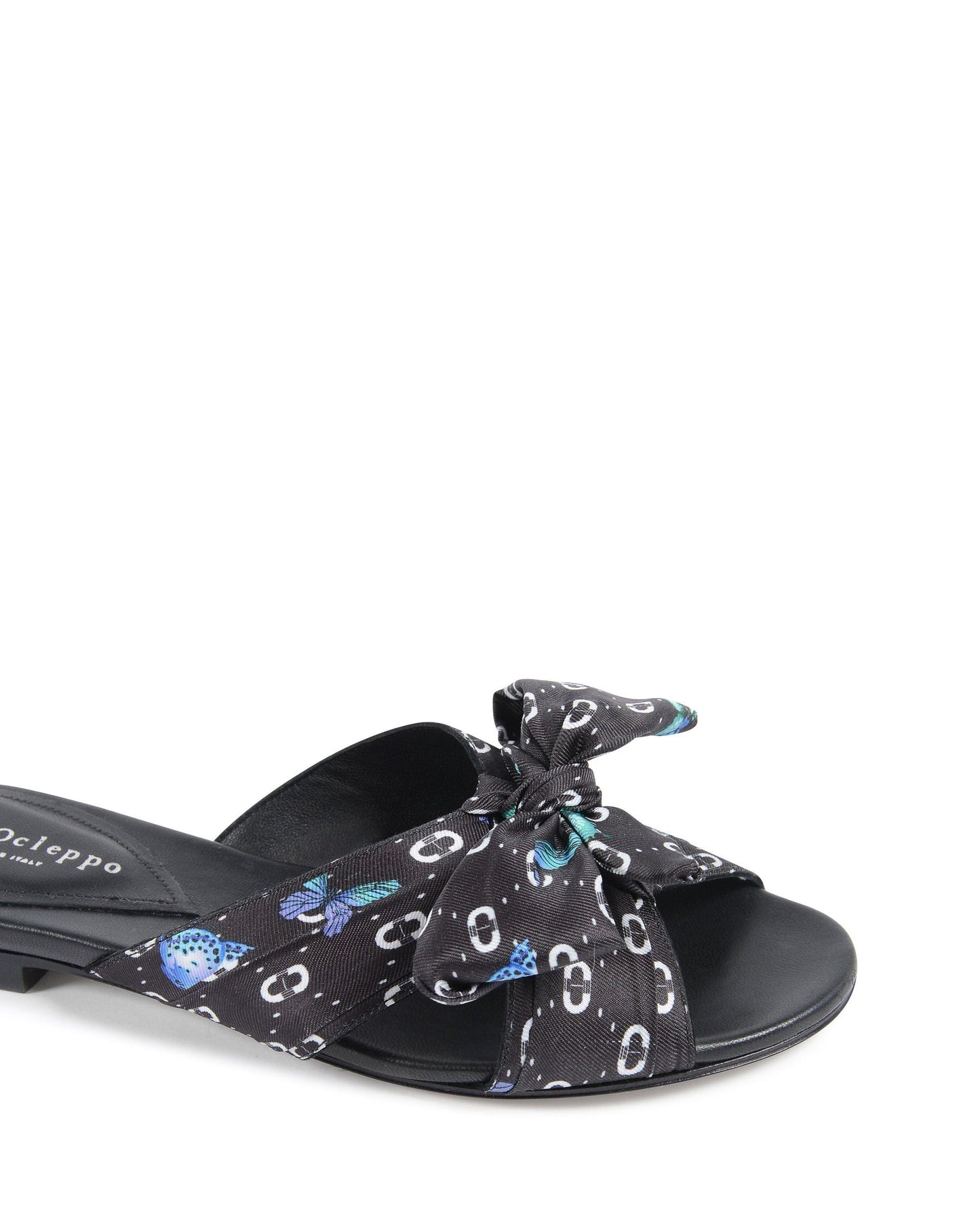 Emma Bow Mule Black