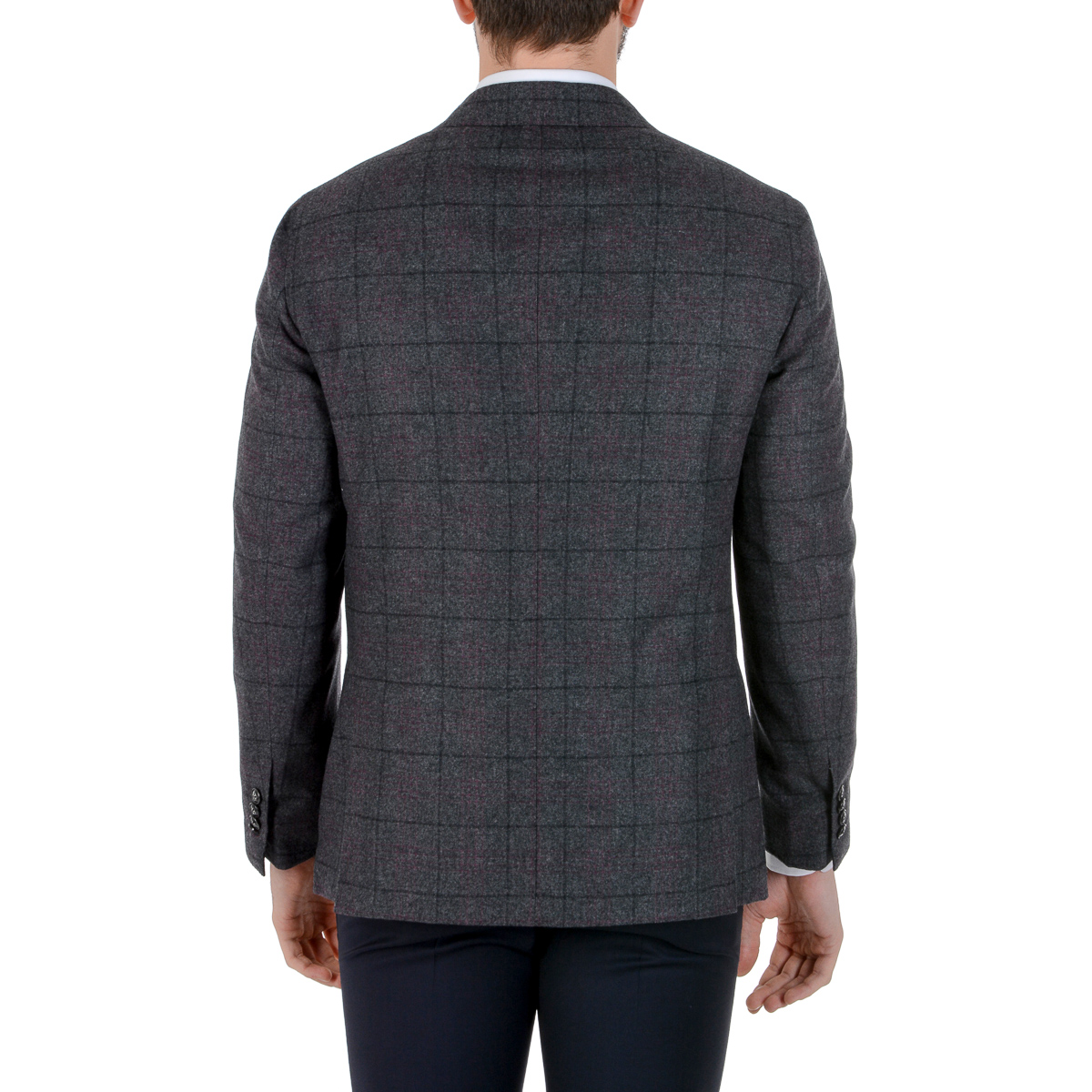 Barba Napoli Mens Jacket Long Sleeves Grey