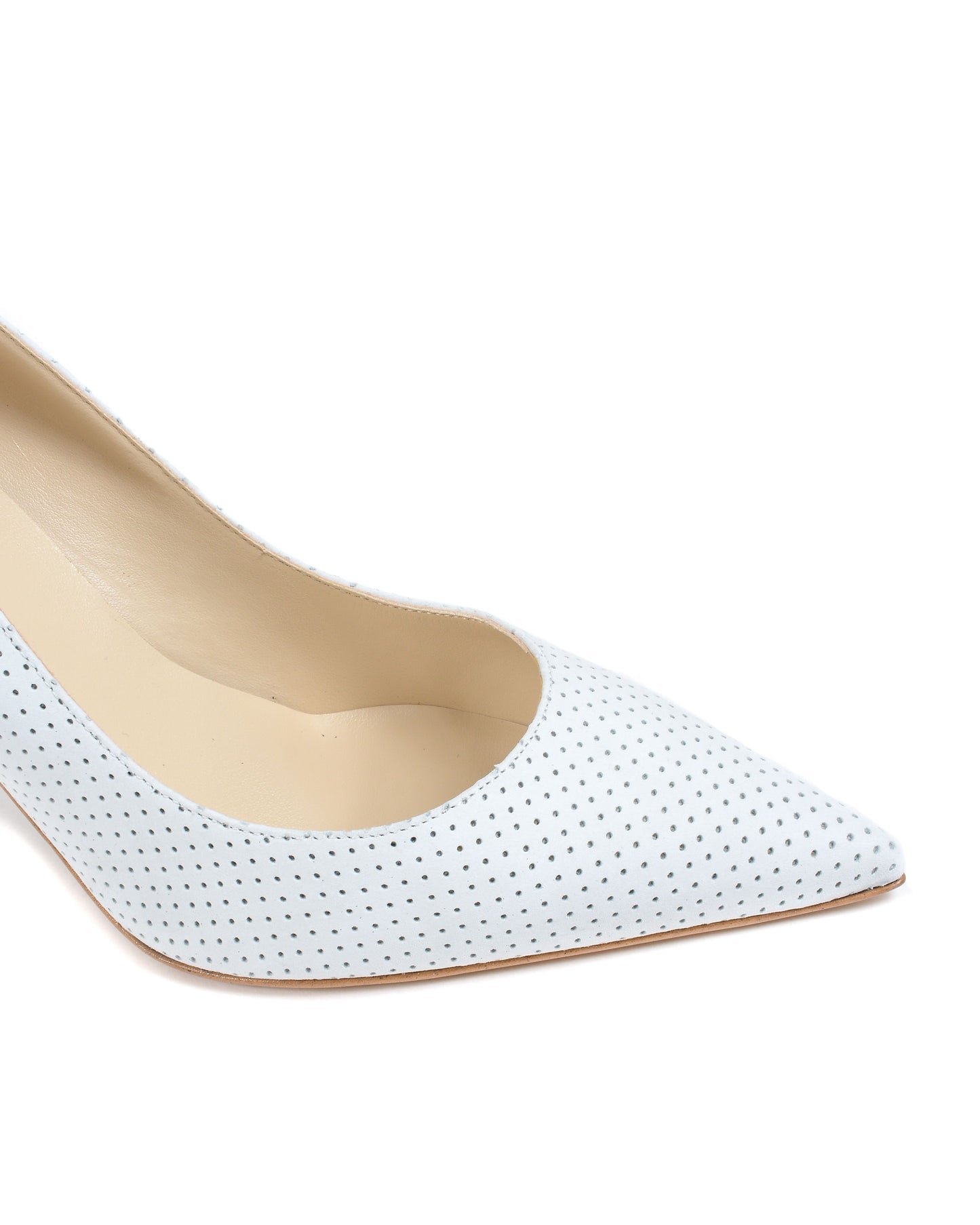 19V69 Italia Womens Pump White DEC85 CALF TRAF GESSO