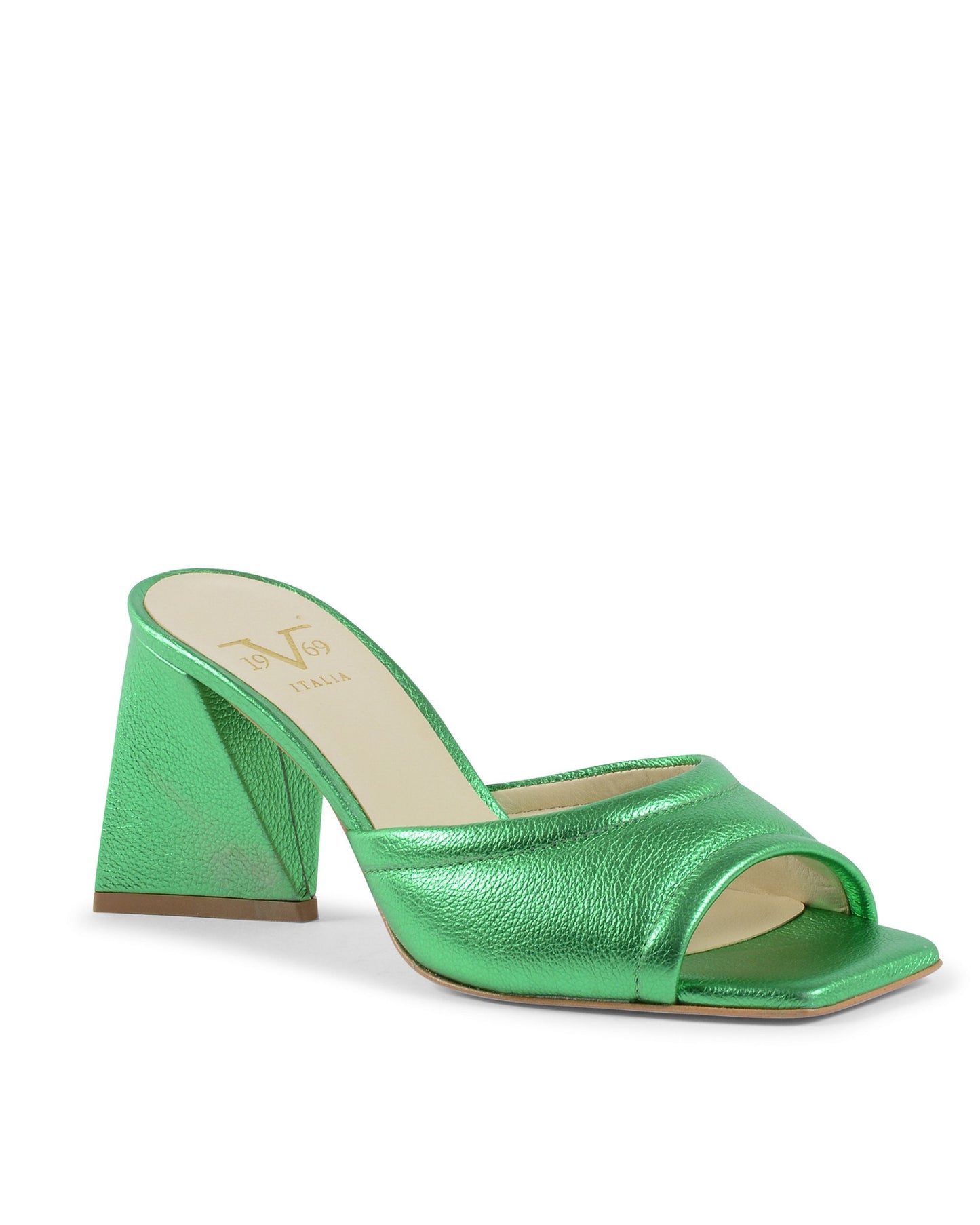 19V69 Italia Womens Sandal Green SIMONA VIT. BOT. VERDE LAME'