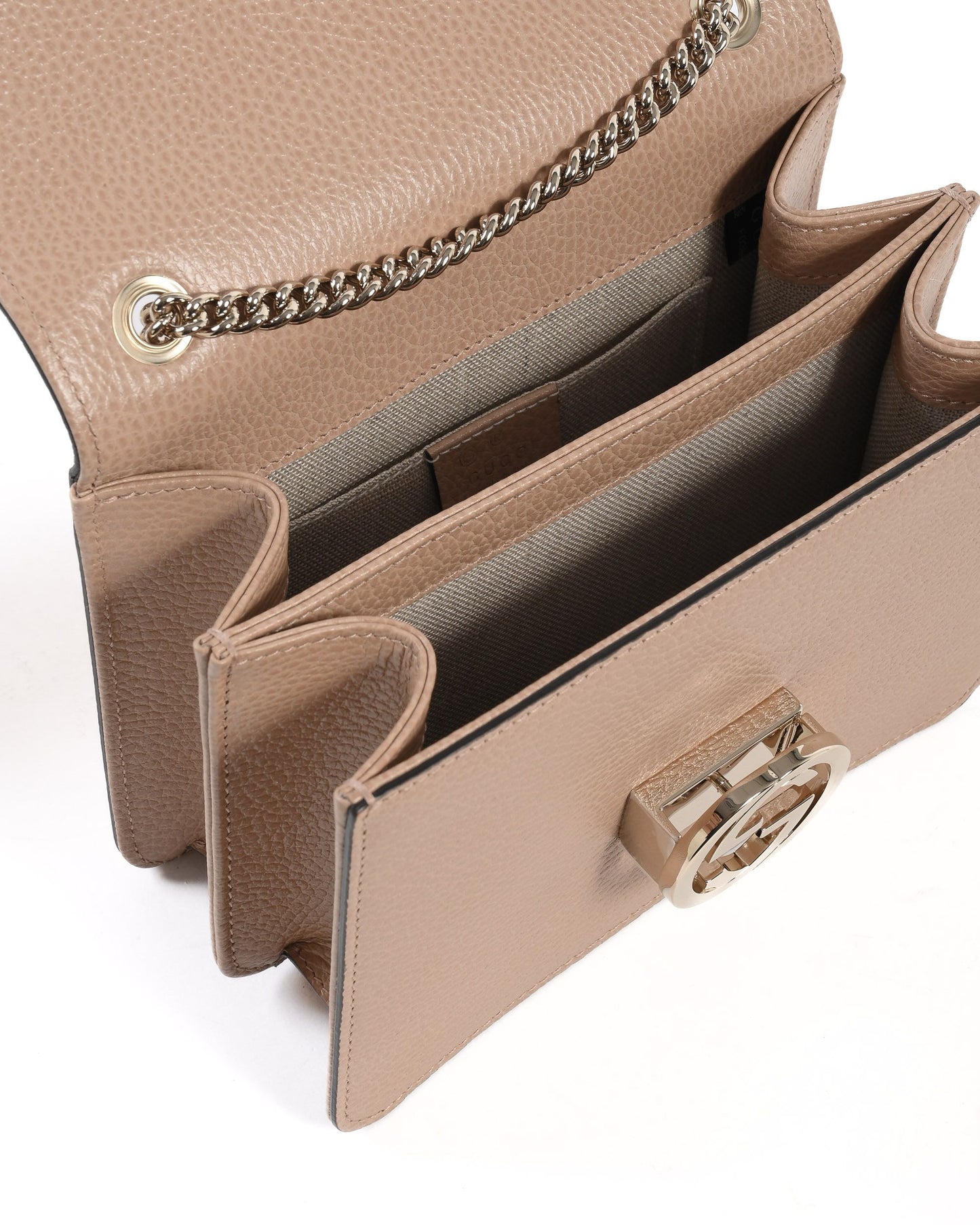 Gucci Interlocking leather bag with chain 510304 CAO0G 2754