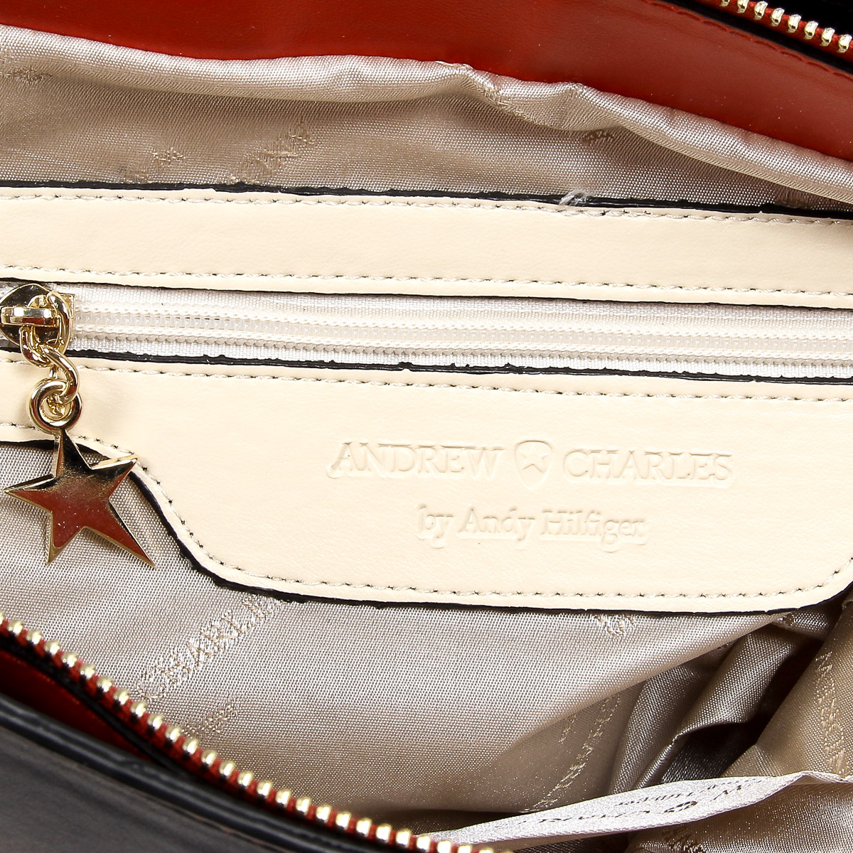 Andrew Charles Womens Handbag Beige HOPE