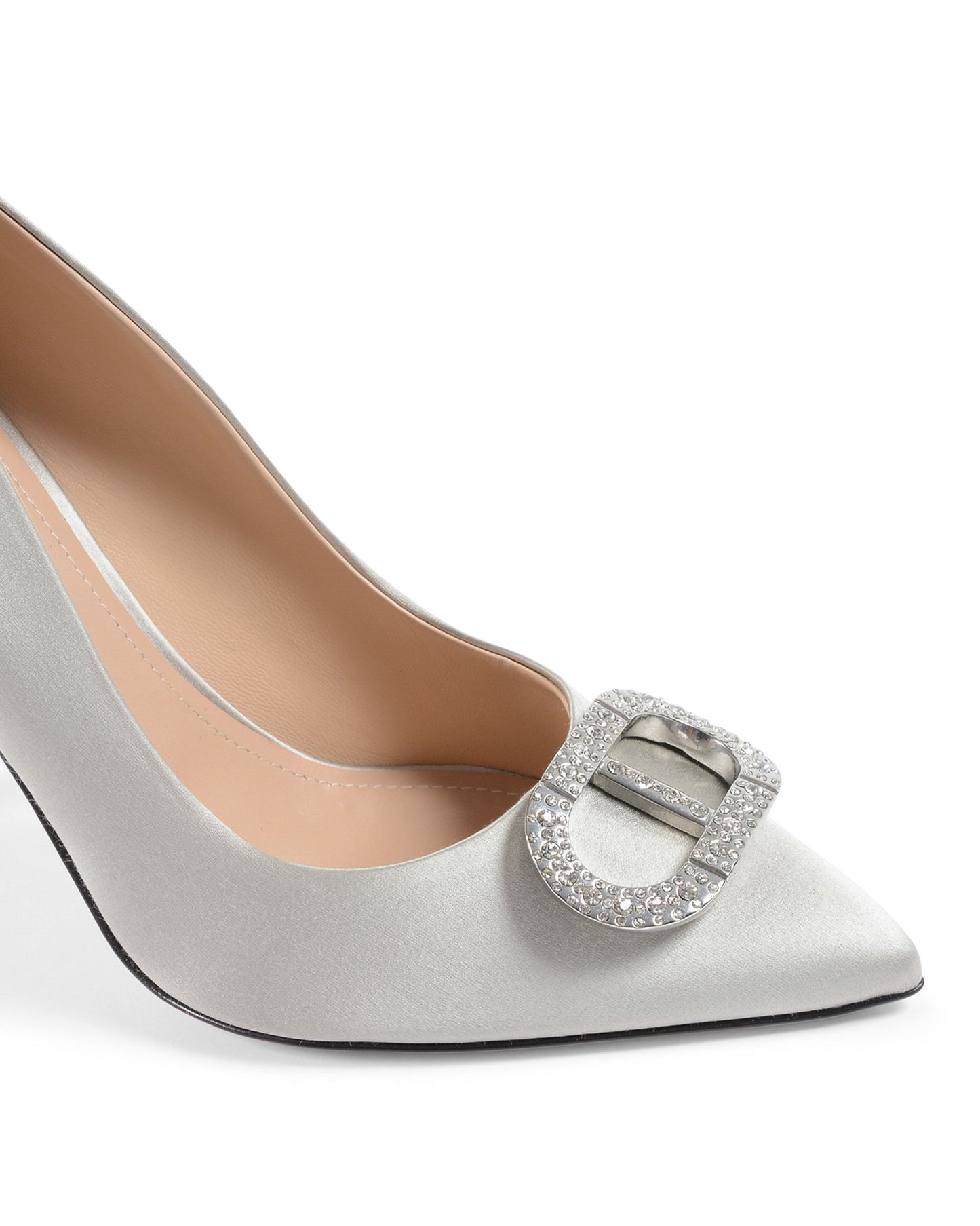 Cindarella Satin Pump - Grey