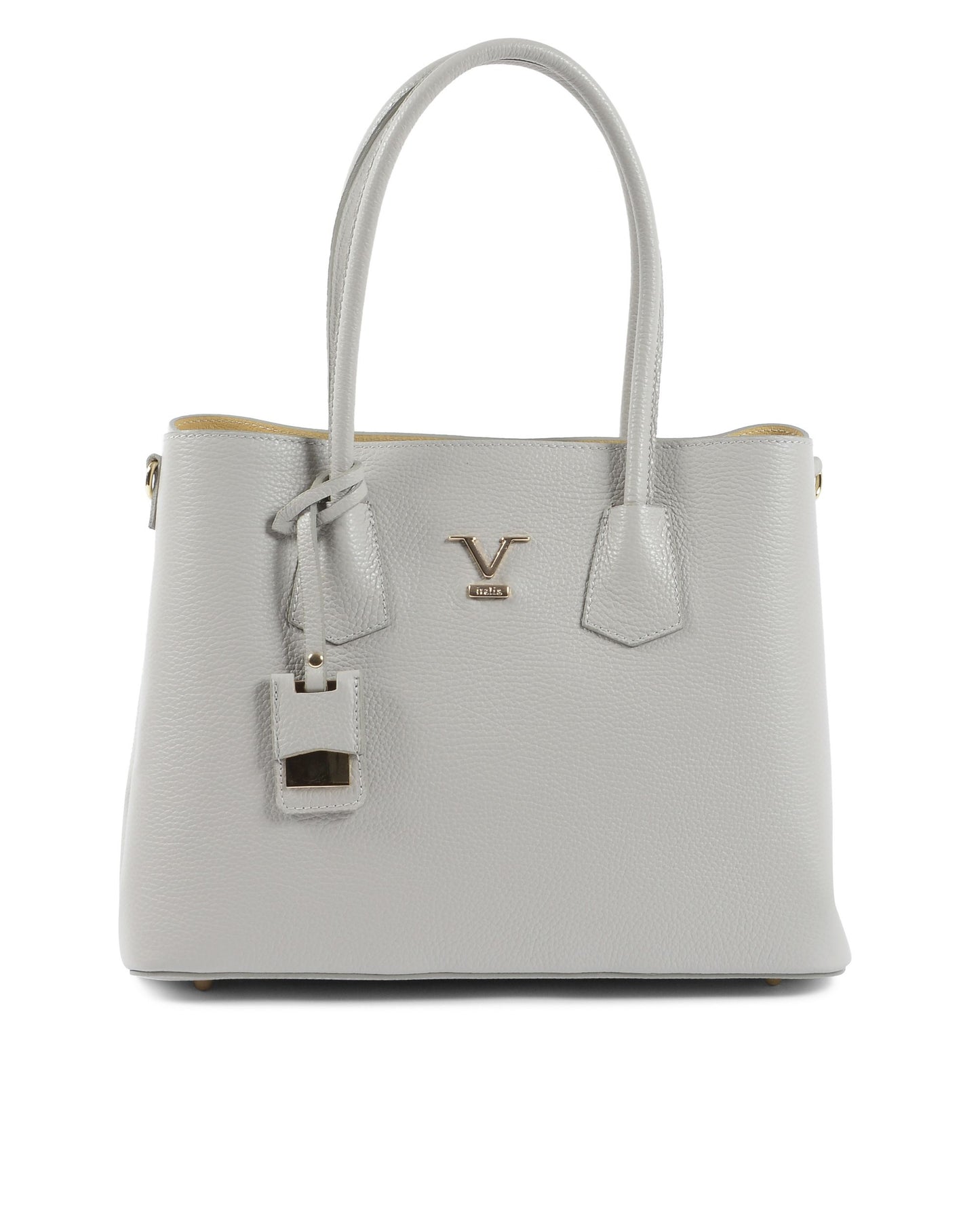 V Italia Womens Handbag Grey 10510 DOLLARO GRIGIO PERLA