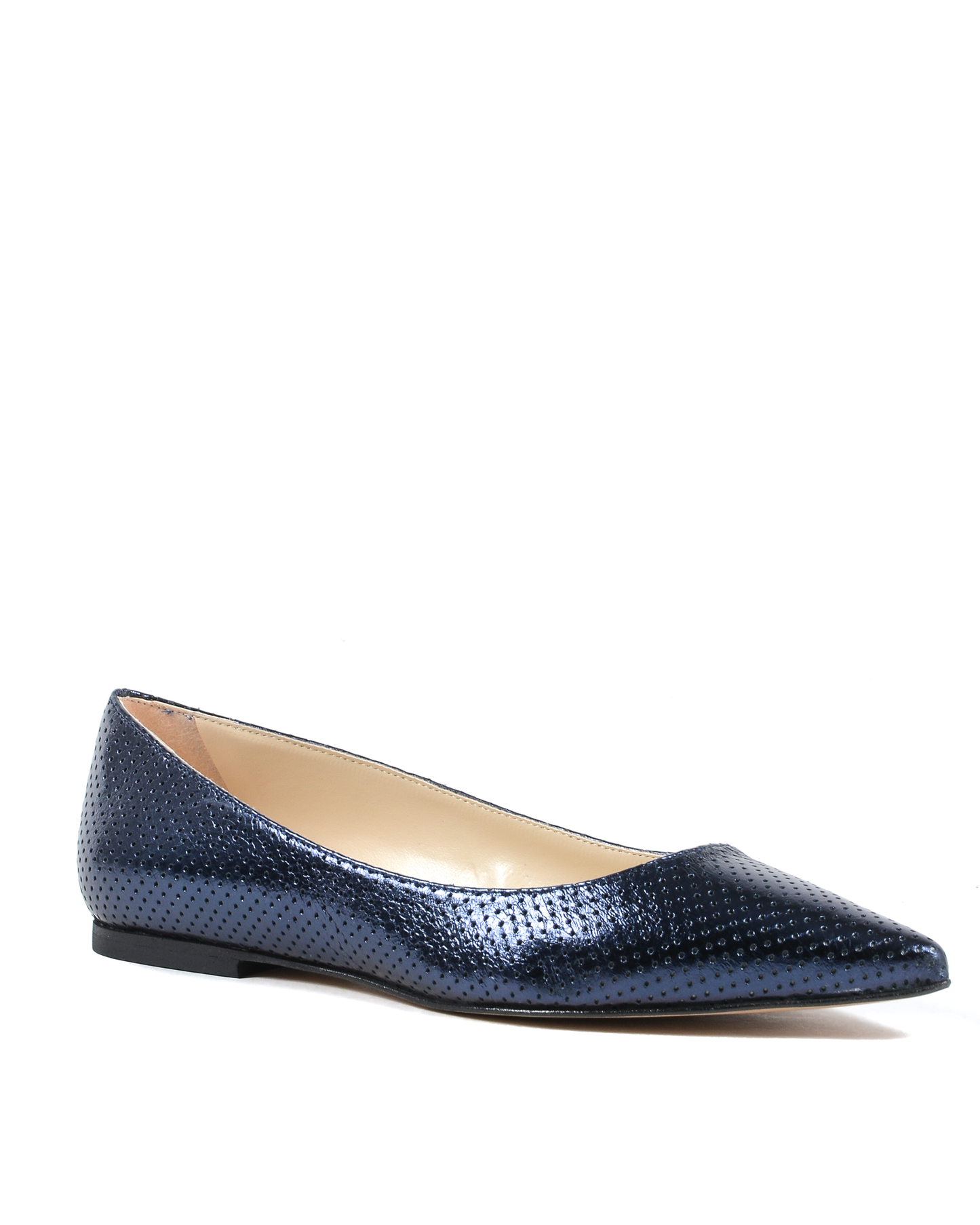 19V69 Italia Womens Ballerina Lamè Navy Blue 4747 TRAF LAM BLU SCURO