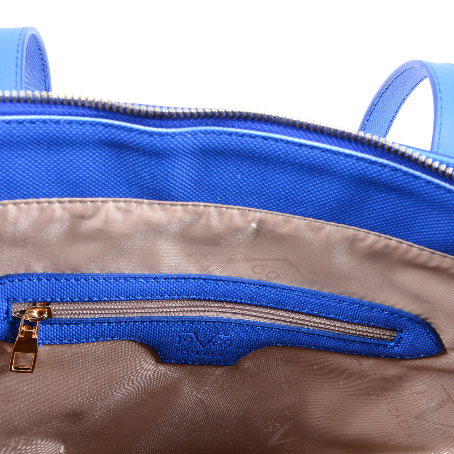 V Italia Womens Handbag Blue 3301 SAKS BLUE
