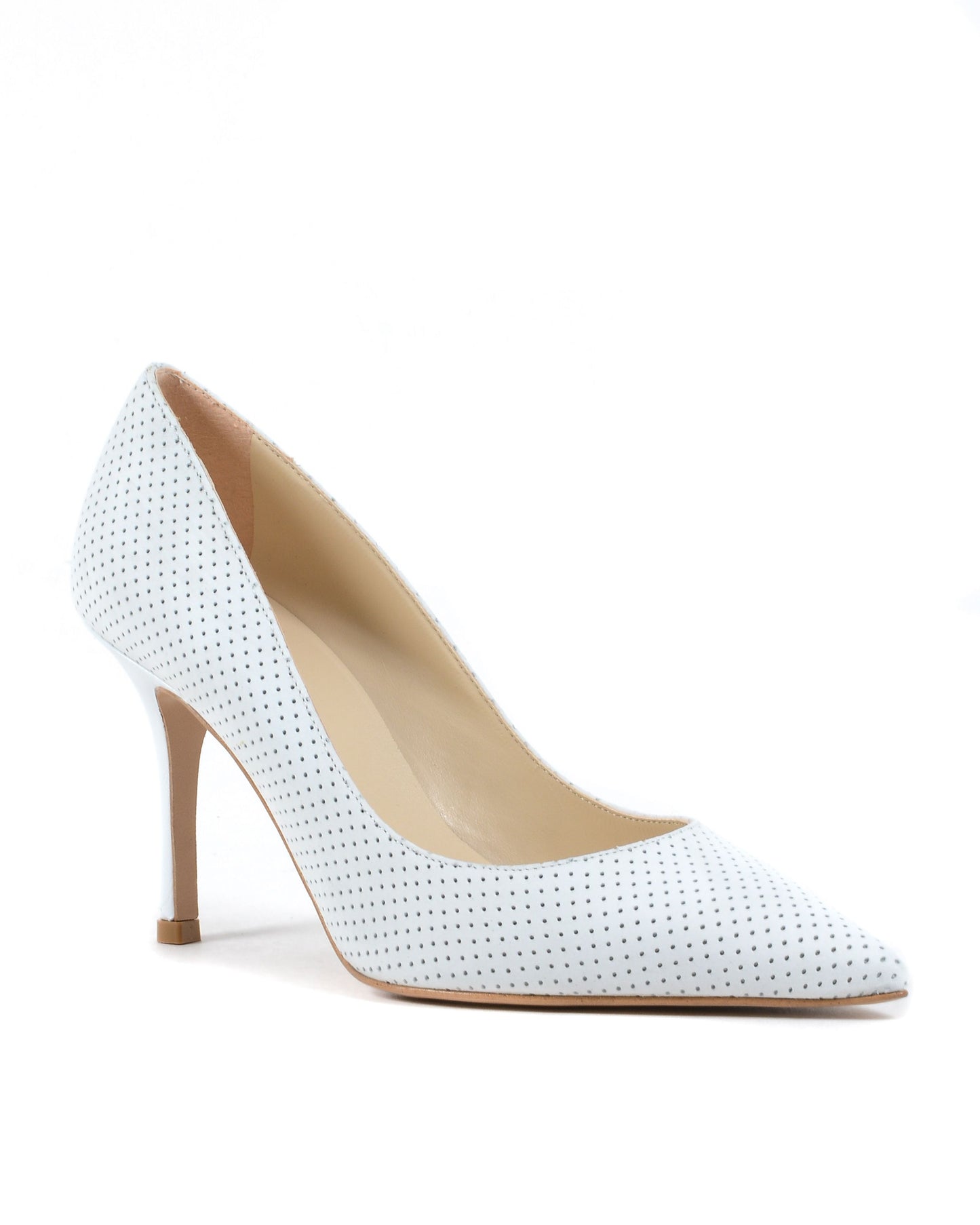 19V69 Italia Womens Pump White DEC85 CALF TRAF GESSO