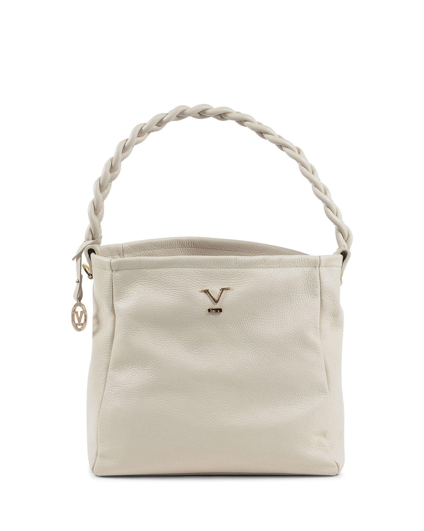 V Italia Womens Handbag Beige VE1633 DOLLARO BEIGE