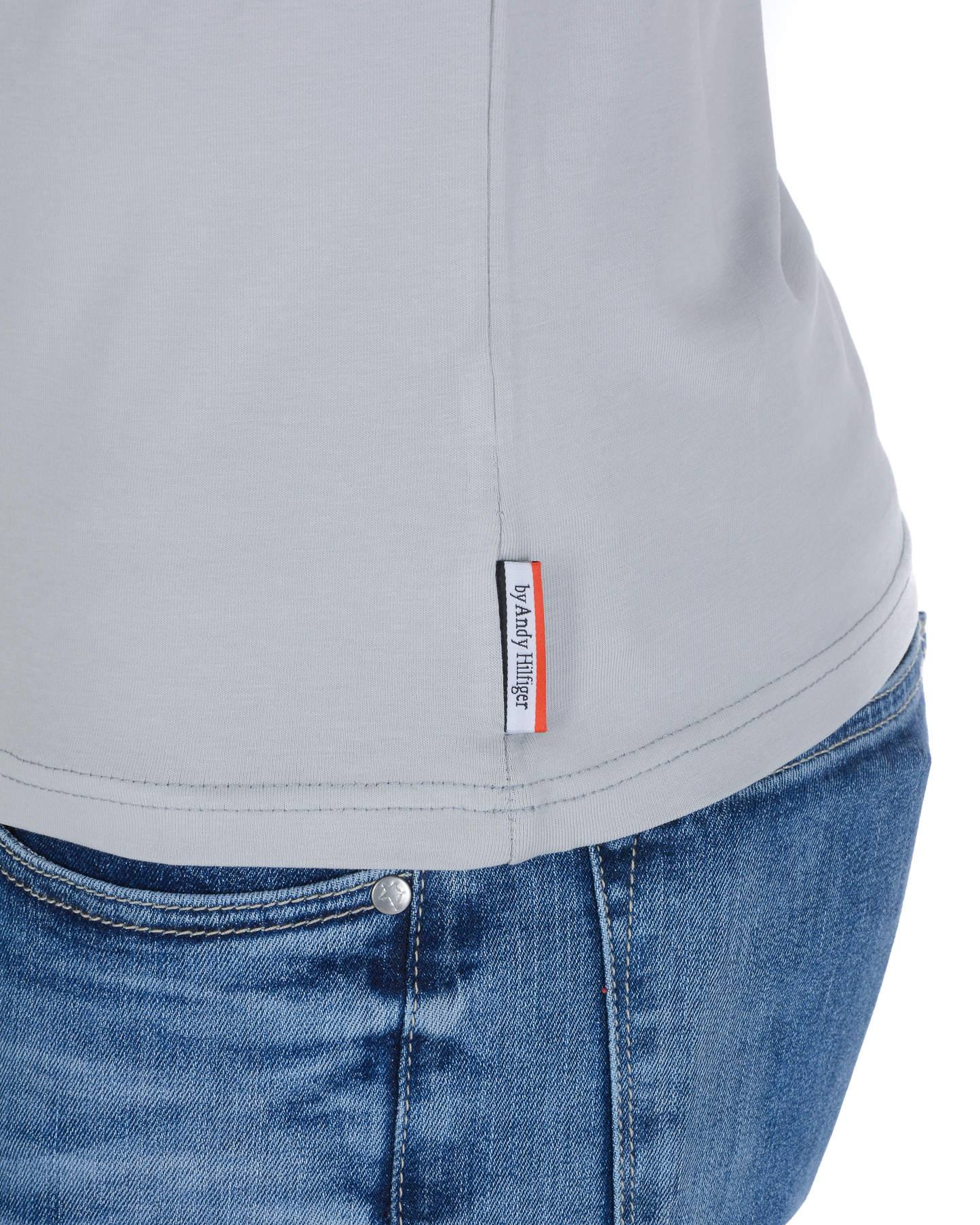 Andrew Charles Mens T-Shirt KEITA LIGHT GREY S14