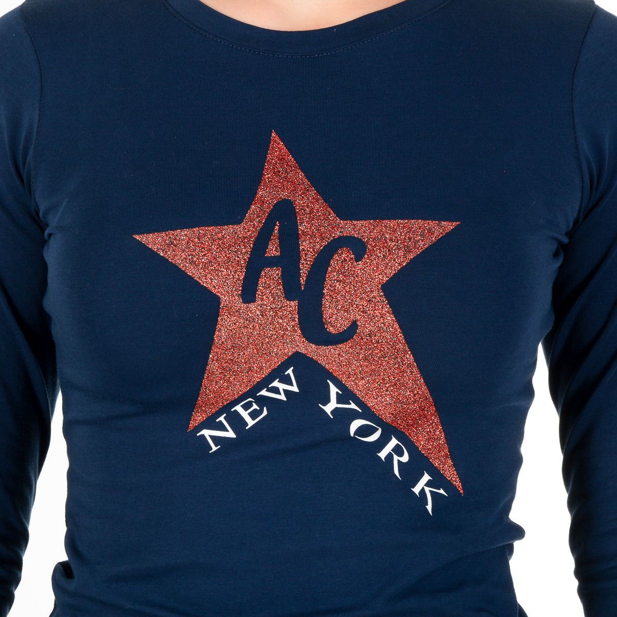 Andrew Charles By Andy Hilfiger Womens LS T-Shirt TS602 031002 PHENIX NAVY S8