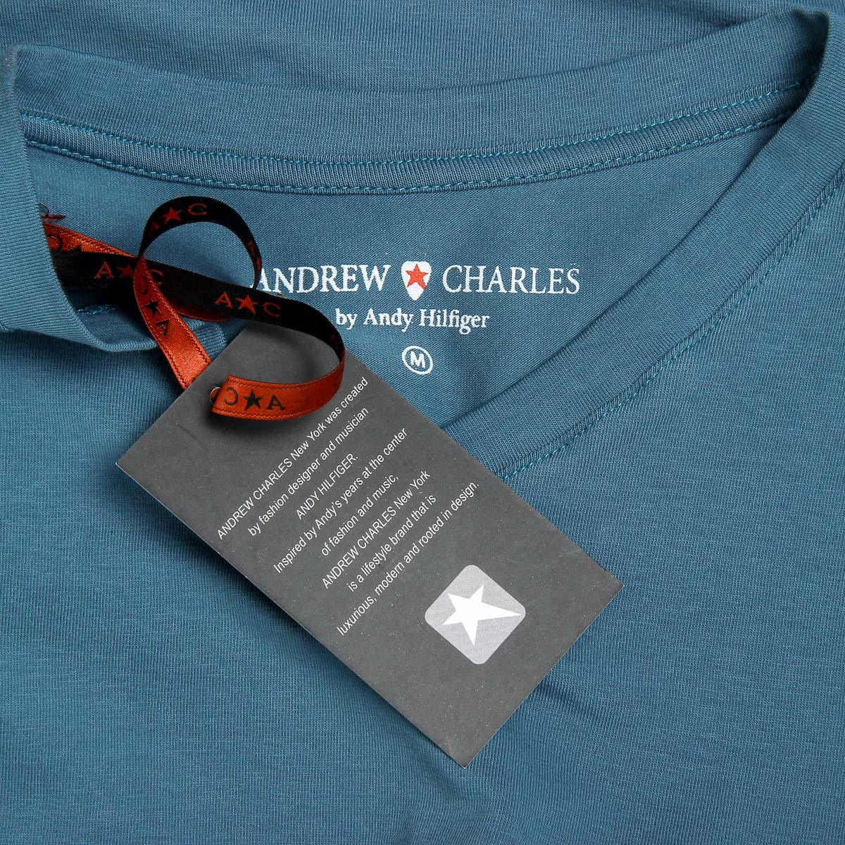 Andrew Charles Mens T-Shirt Short Sleeves V-Neck Green KENAN