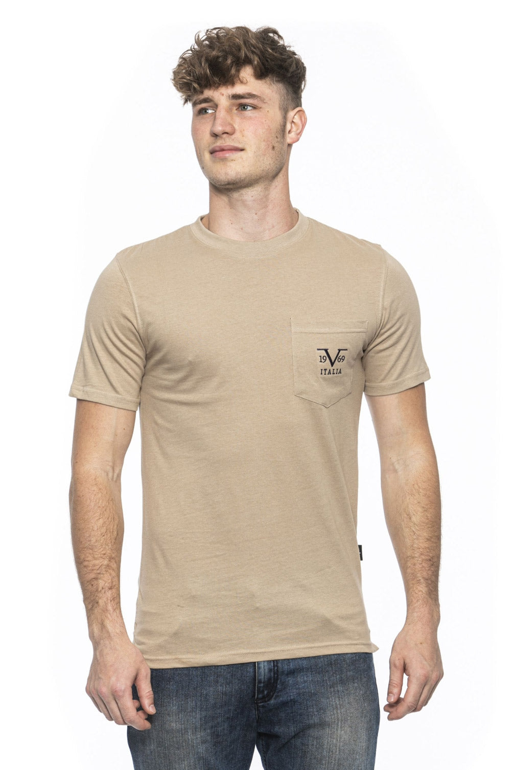 19V69 Italia Mens T-Shirt Beige IVAN BEIGE