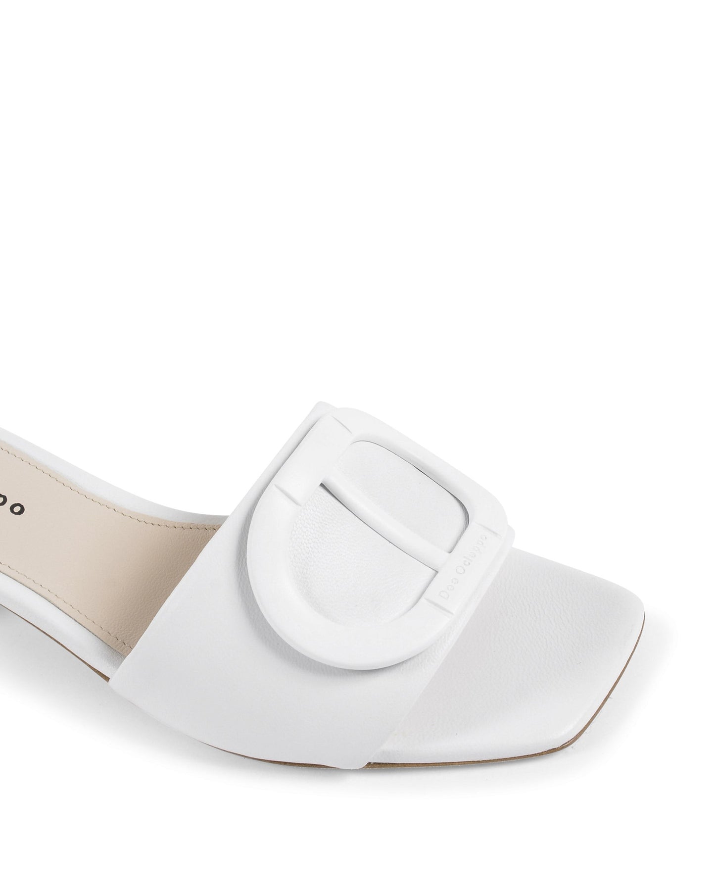 Dizzy Logo Mule - White