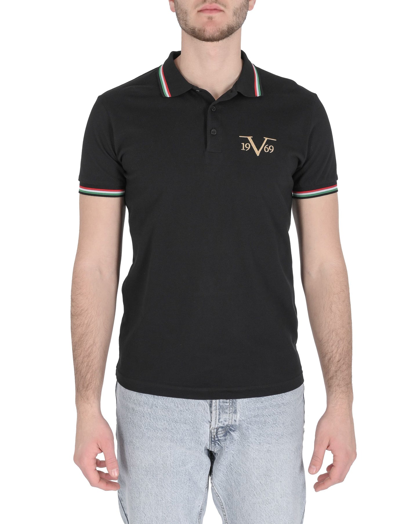 19V69 Italia Mens Polo OLAF BLACK