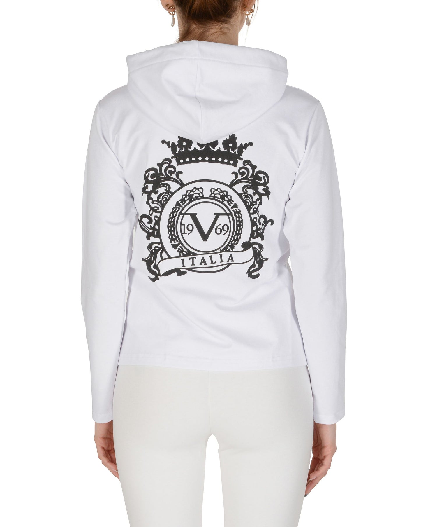 19V69 Italia Womens Hoodie White ELEANA HOODIE WHITE