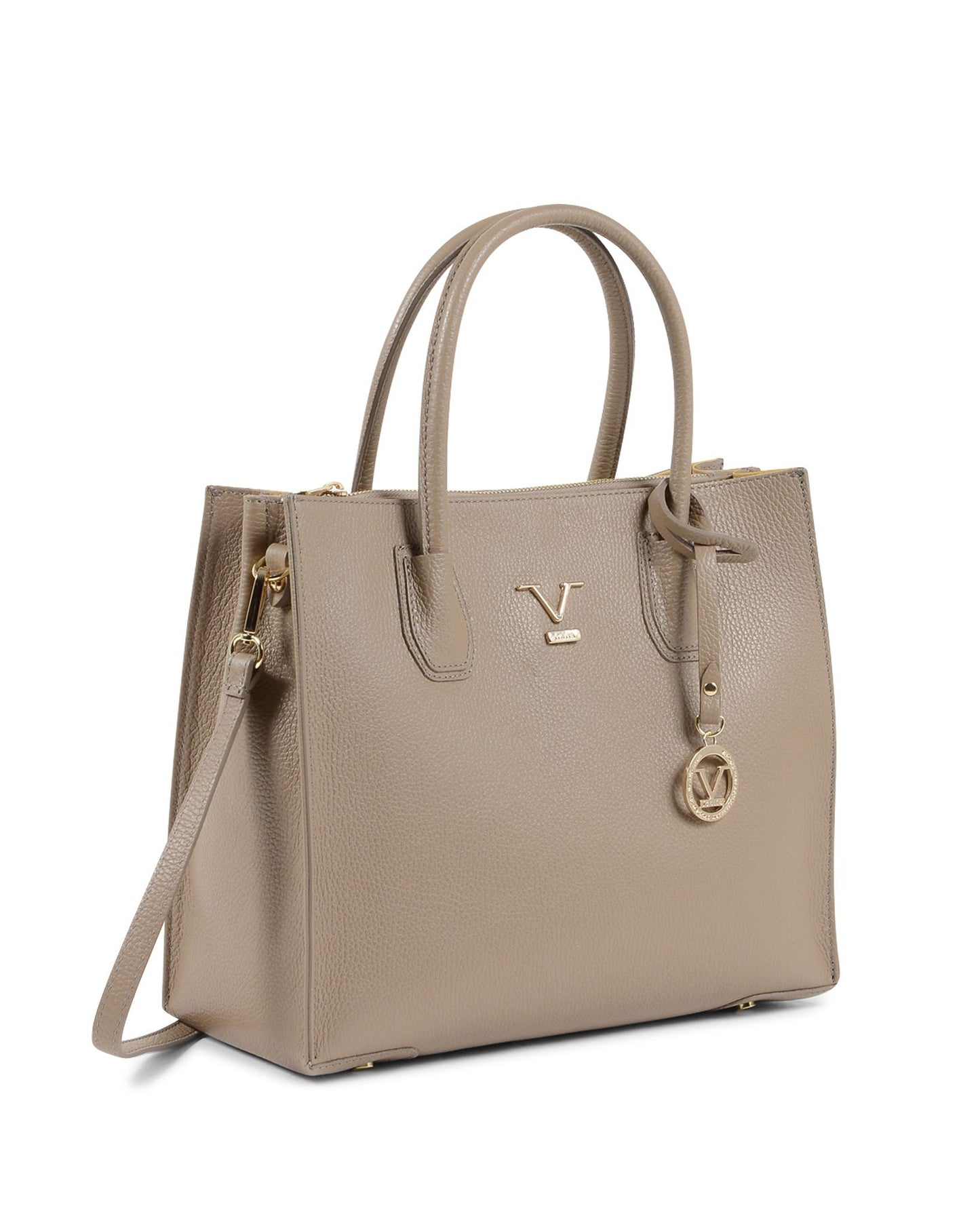 V Italia Womens Shoulder Bag Taupe BE10275 52 DOLLARO TAUPE
