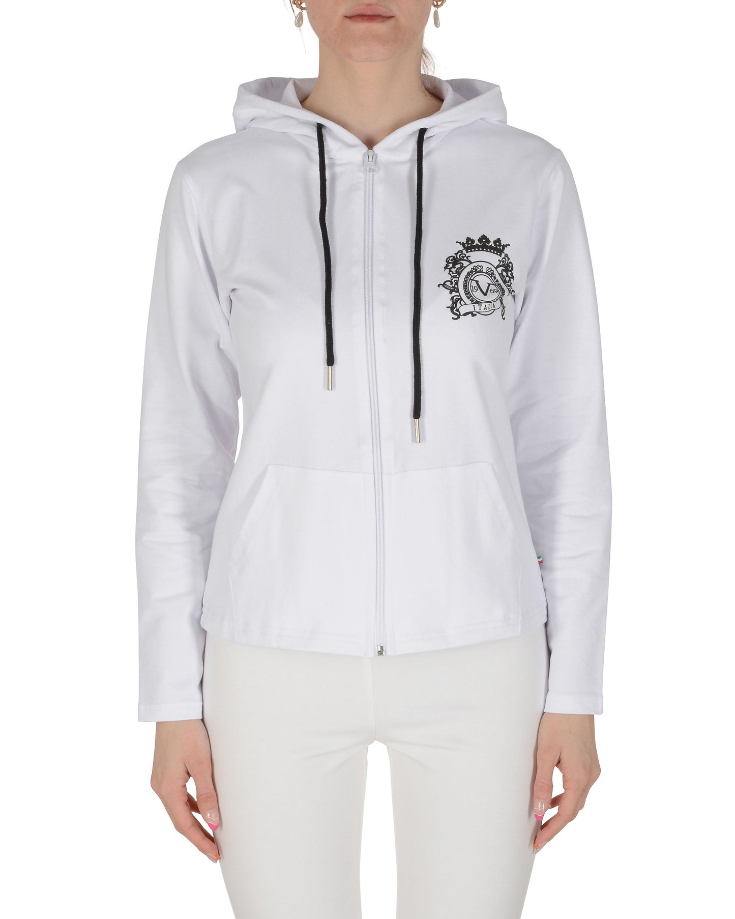 19V69 Italia Womens Hoodie White ELEANA HOODIE WHITE