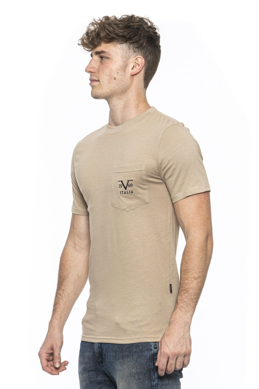 19V69 Italia Mens T-Shirt Beige IVAN BEIGE