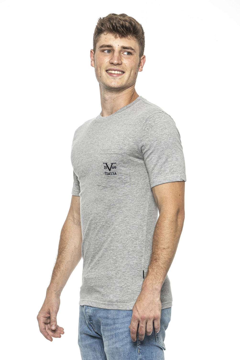 19V69 Italia Mens T-Shirt Grey IVAN GREY