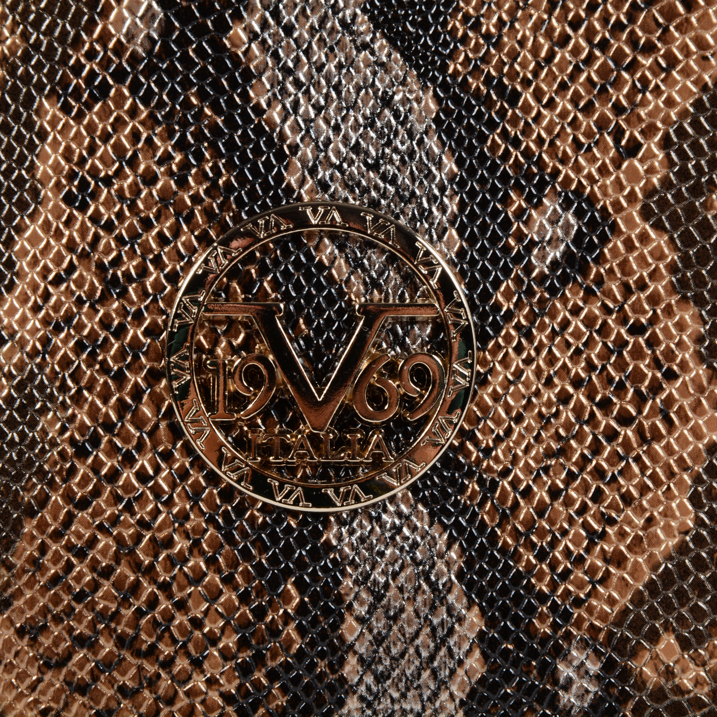 19V69 Italia Womens Handbag Bronze 8005 PYTHON BRONZE