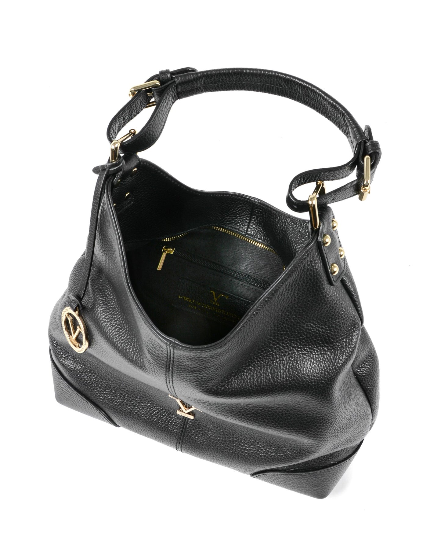 19V69 Italia Womens Shoulder Bag Black V319 52 DOLLARO NERO
