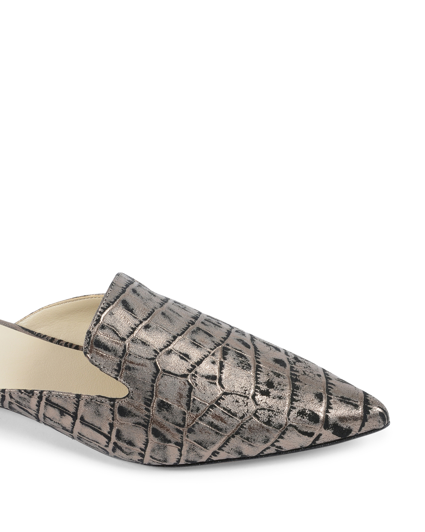 19V69 Italia Womens Slide Silver SABOT DAMITA COCCO CANNA FUCILE
