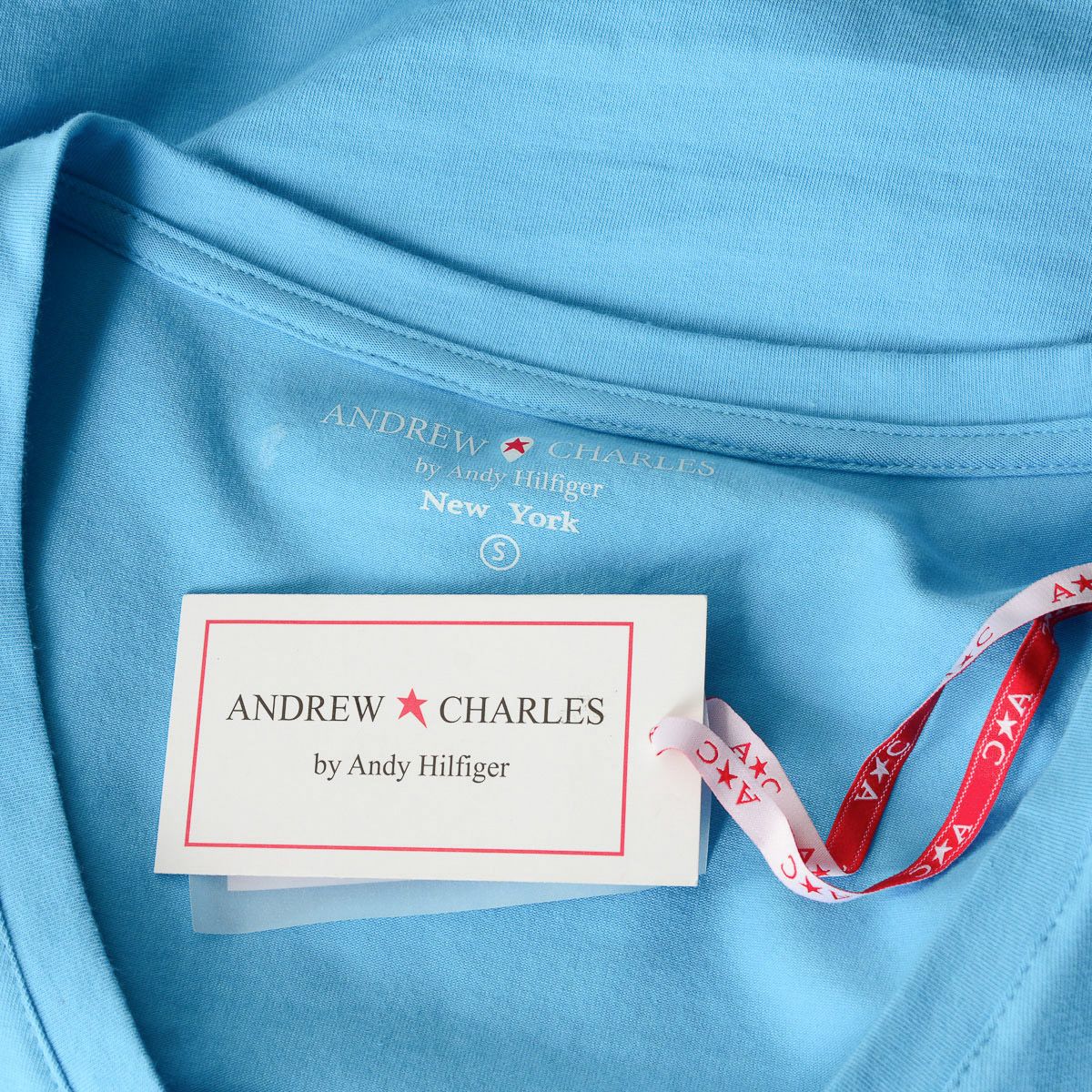 Andrew Charles By Andy Hilfiger Womens T-Shirt TS550 03 1002 TAPIWA AZURE S8