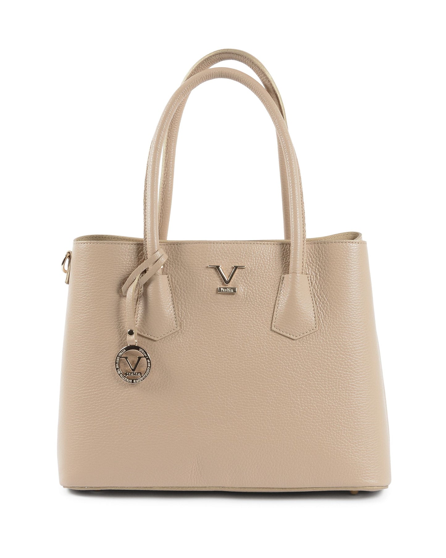 V Italia Womens Handbag Beige 10510 V2 DOLLARO SABBIA