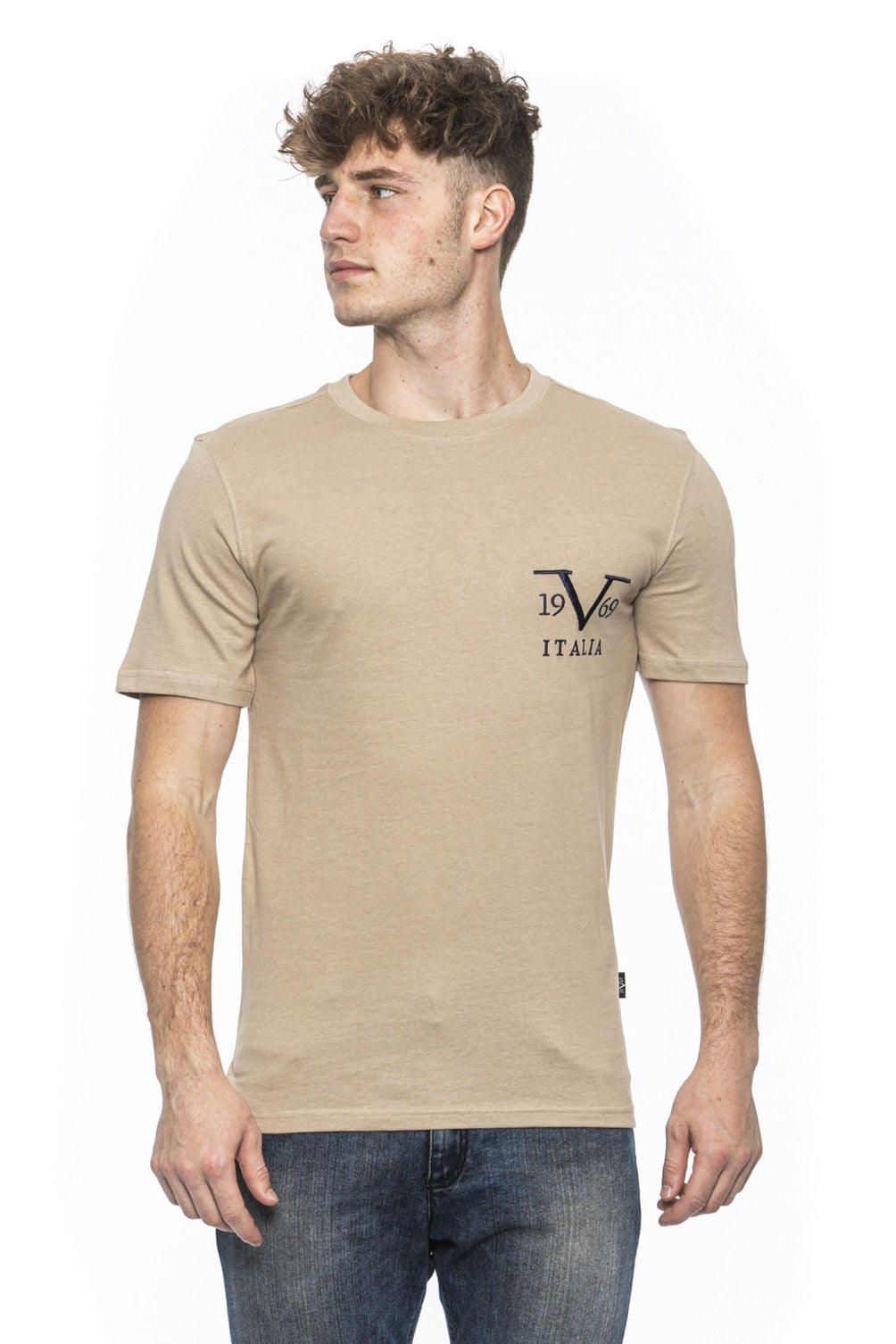 19V69 Italia Mens T-Shirt Beige TROY BEIGE
