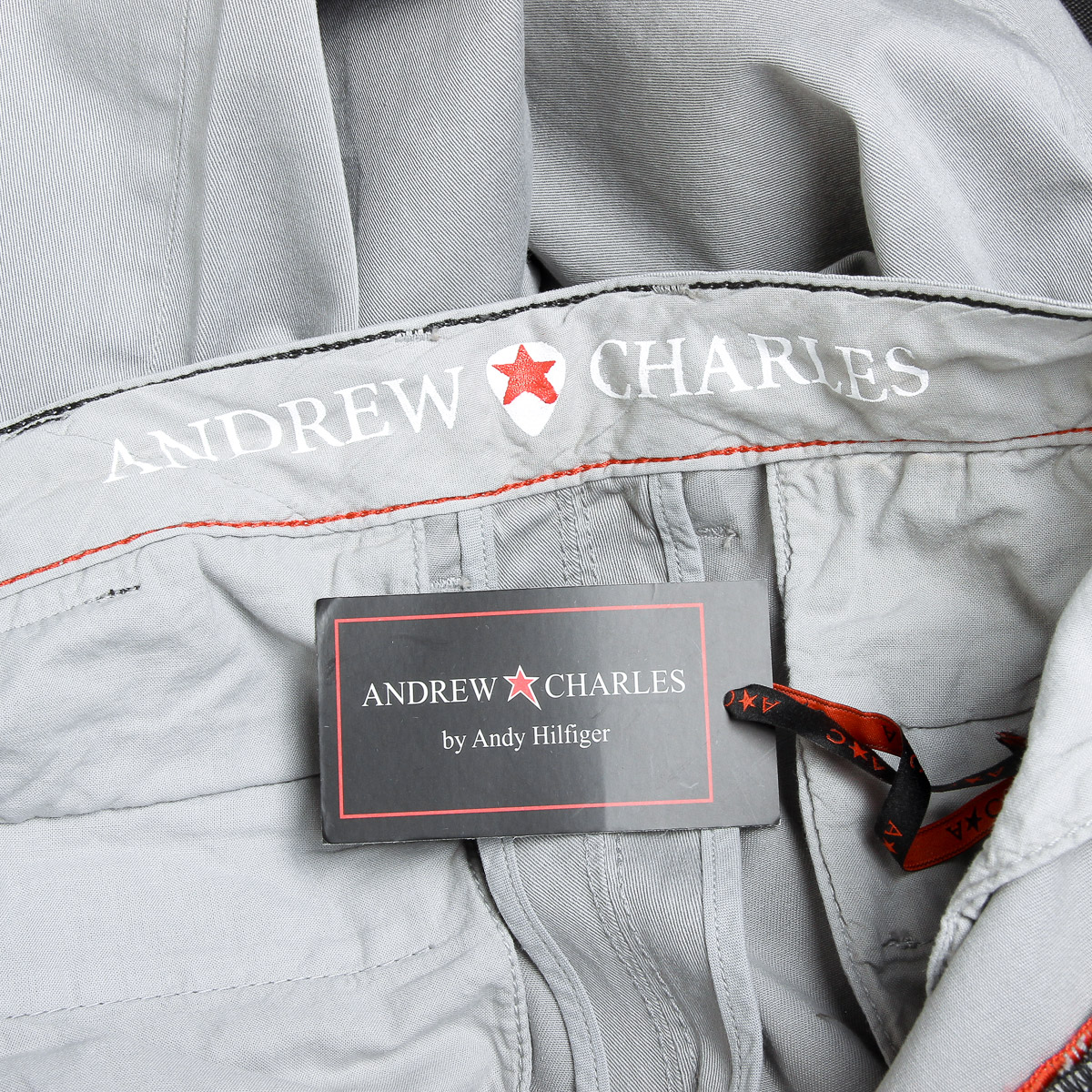Andrew Charles Mens Pants Light Grey AMARA