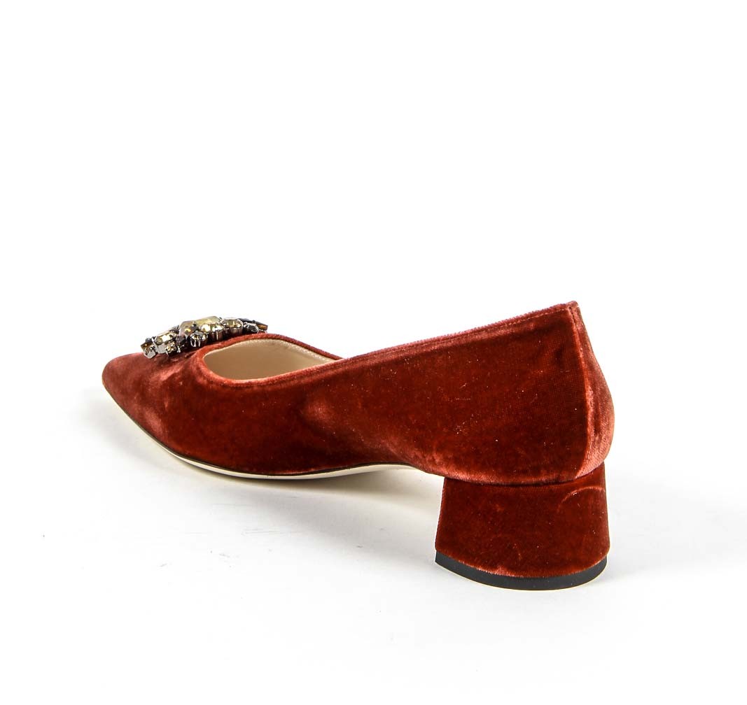 19V69 Italia Womens Pump 3110276 VELLUTO ROSSO
